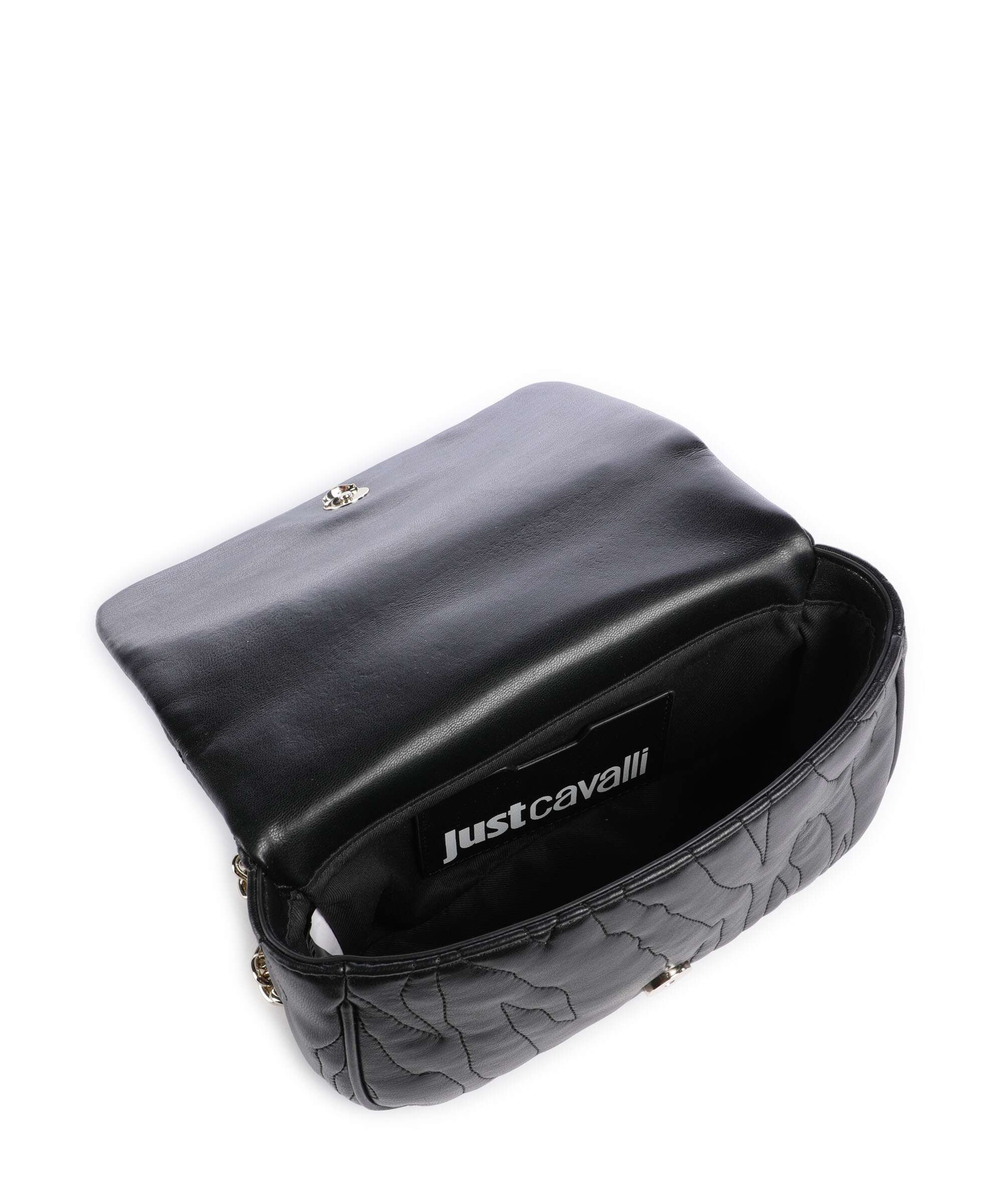 Just Cavalli Quilted Zebra Shoulder bag black - Image 7