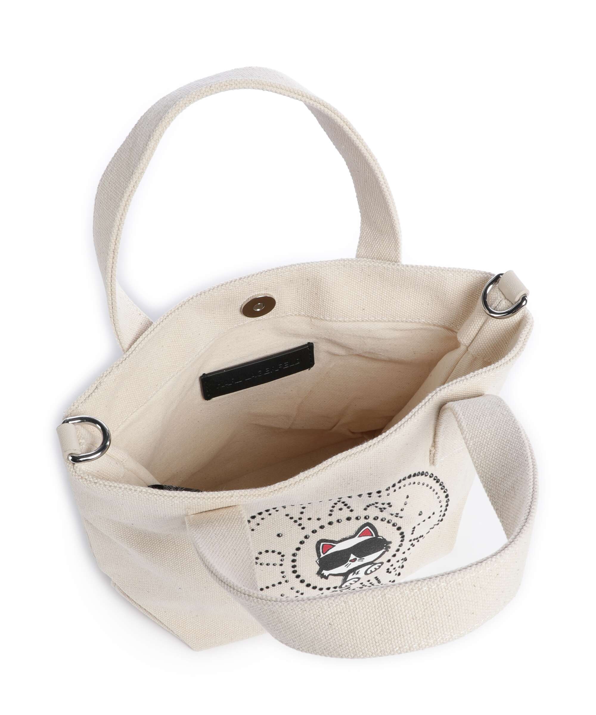 Karl Lagerfeld Ikon Circle Choupette Small Handbag off white - Image 6