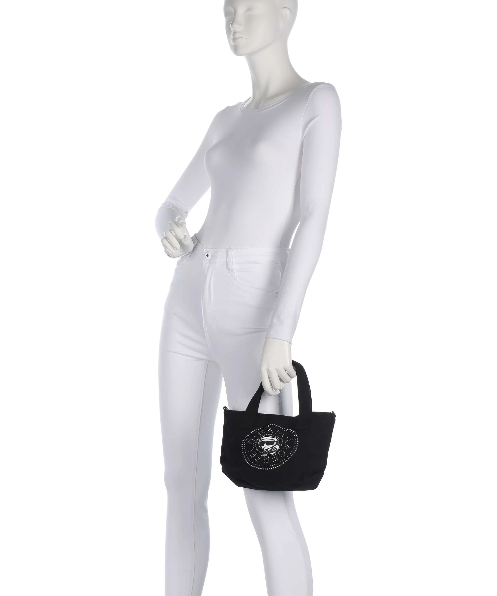 Karl Lagerfeld Ikon Circle Karl Small Handbag black - Image 3