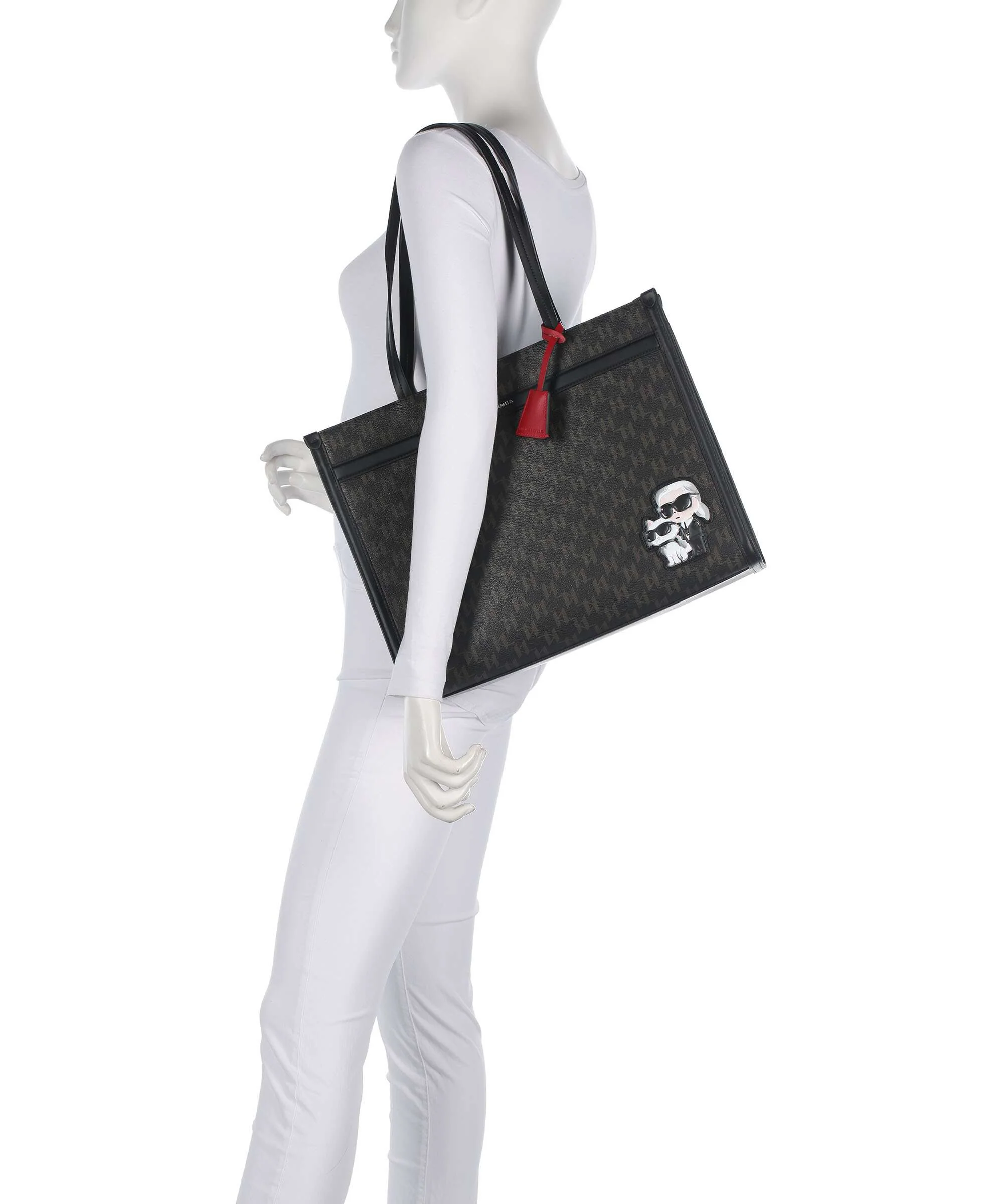Karl Lagerfeld Ikon Monogram Tote bag brown/kl mono - Image 3