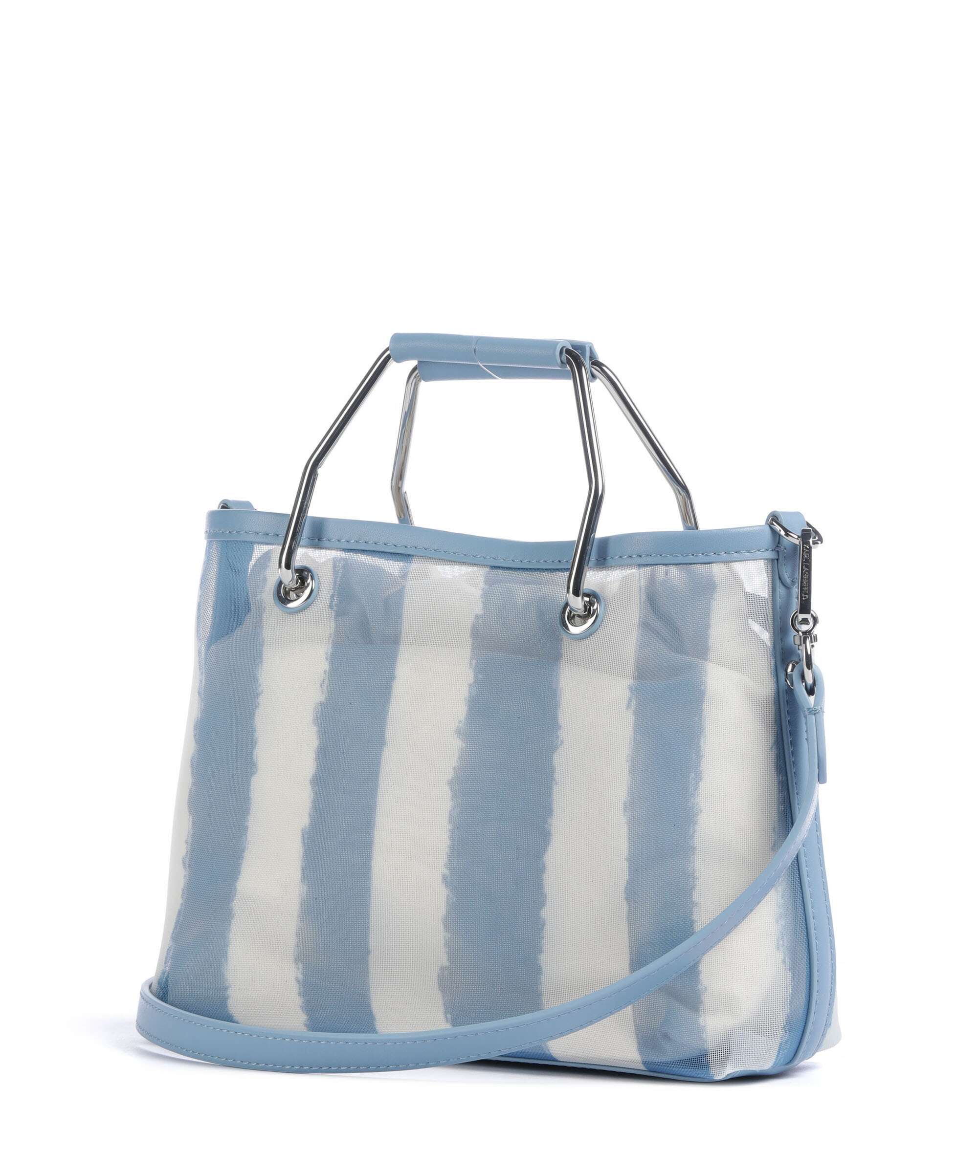 Karl Lagerfeld Ikon Small Handbag blue bloom stripes - Image 2