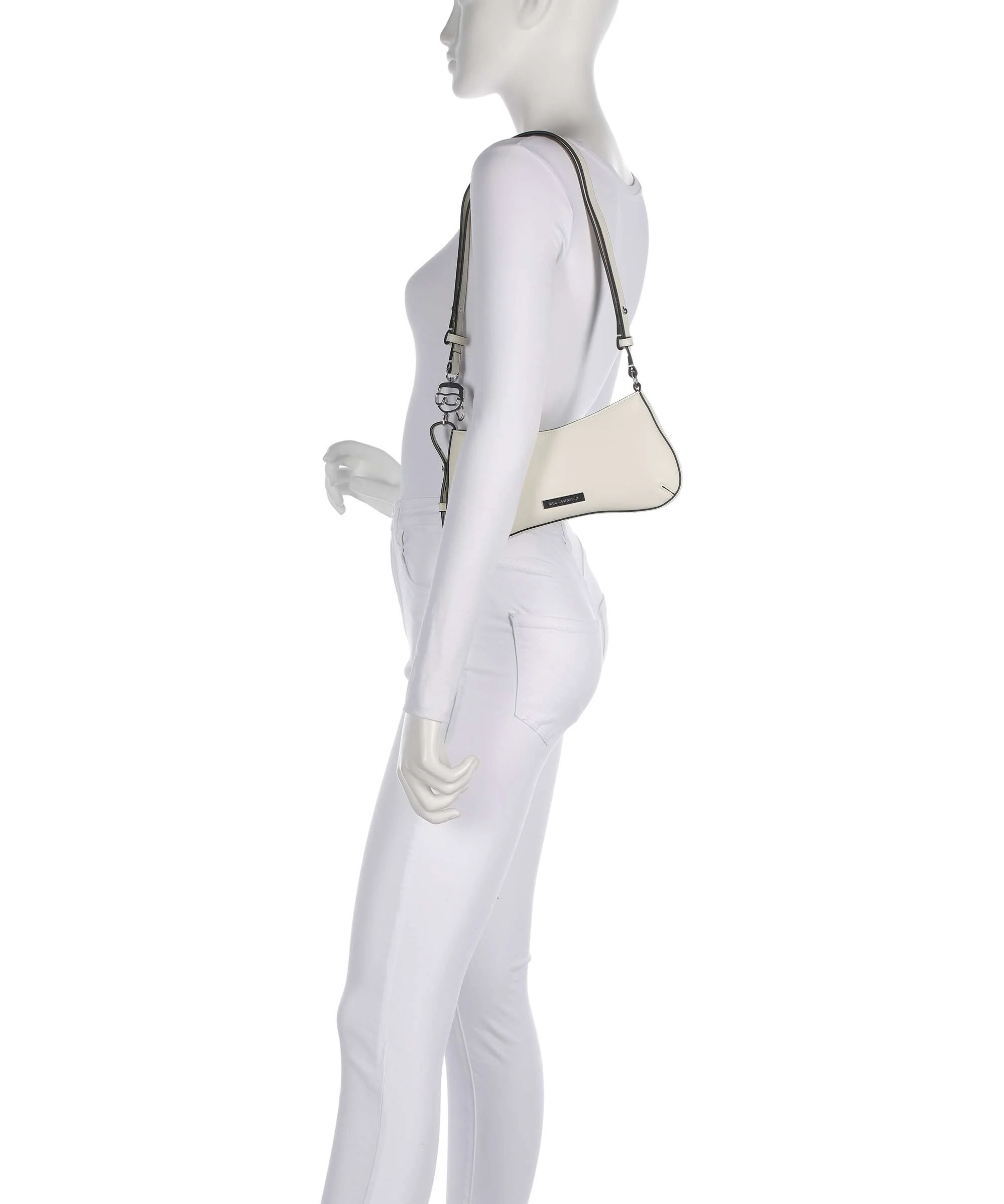Karl Lagerfeld Ikon Smooth Shoulder bag off white - Image 3