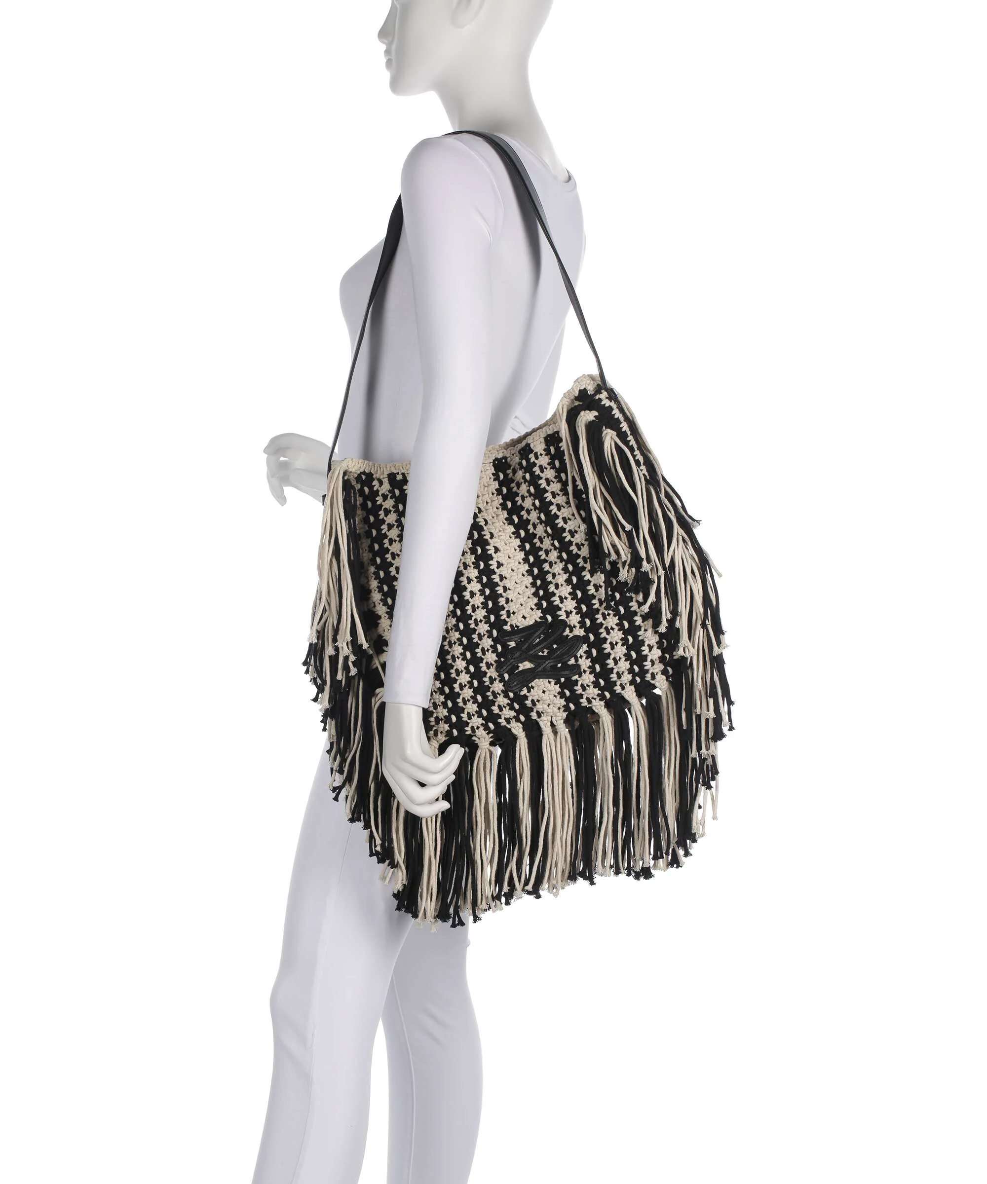 Karl Lagerfeld K/Autograph Hobo bag black/white - Image 3