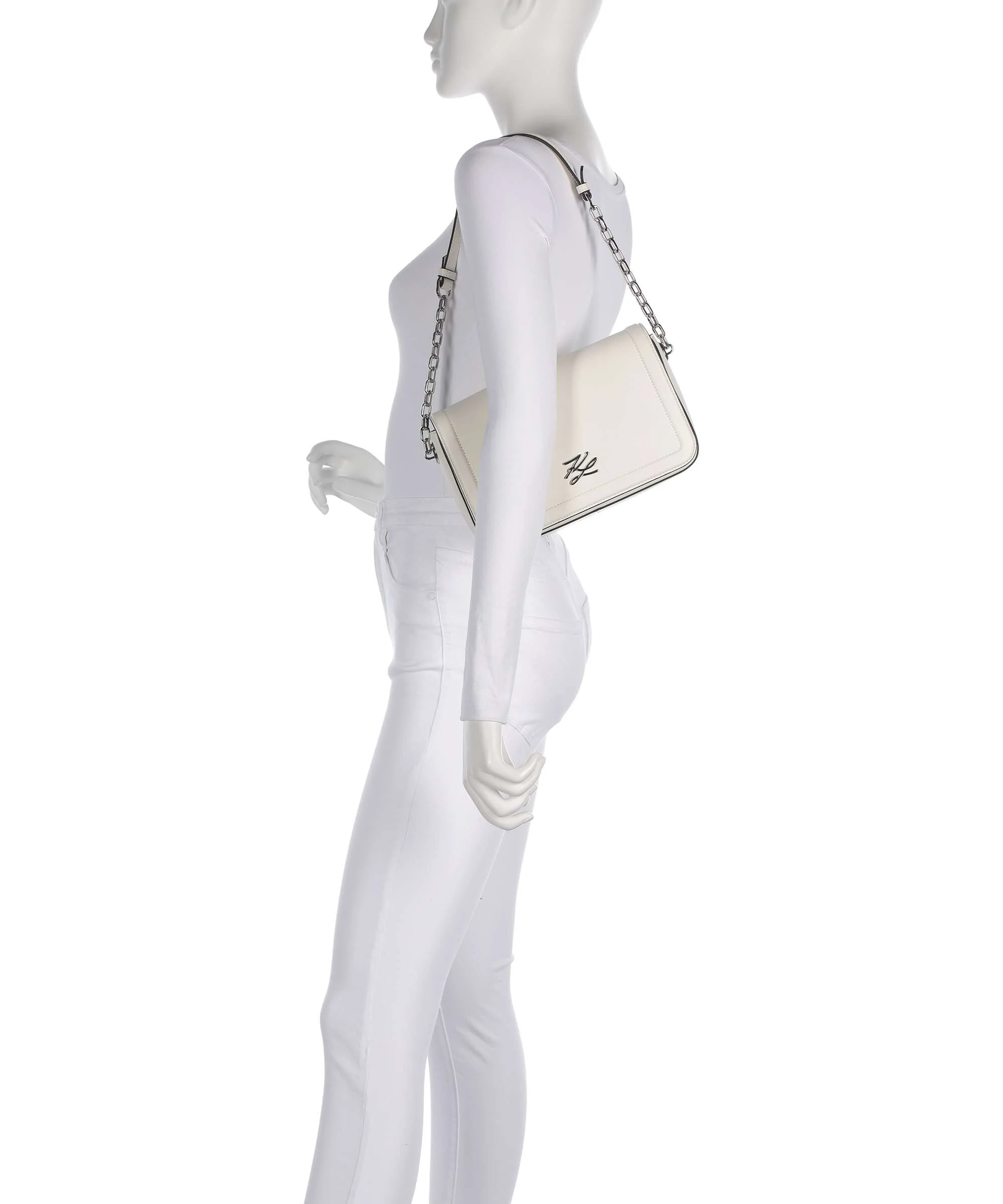 Karl Lagerfeld K/Autograph Medium Shoulder bag off white - Image 3