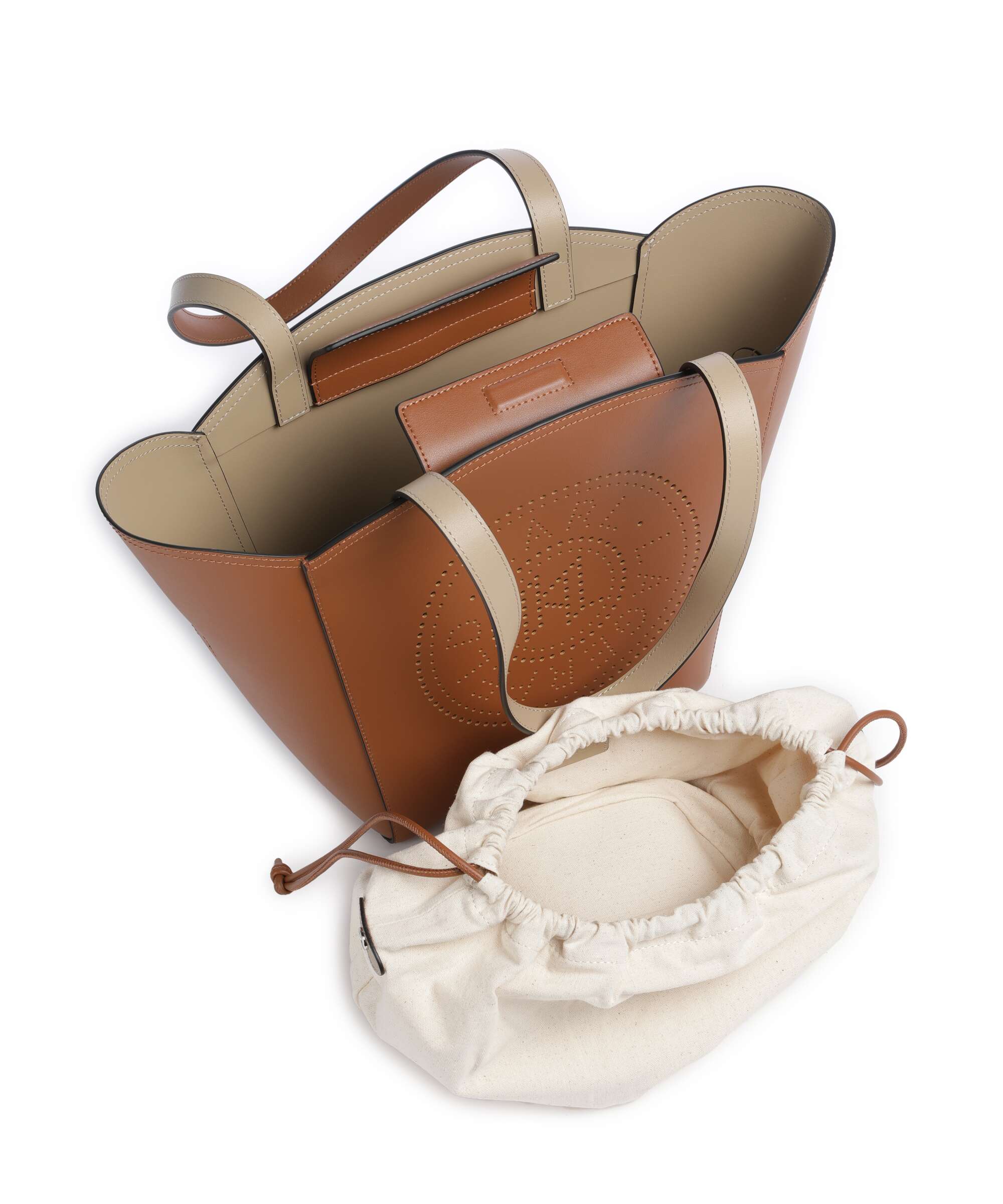 Karl Lagerfeld K/Circle Medium Tote bag dark tan - Image 5