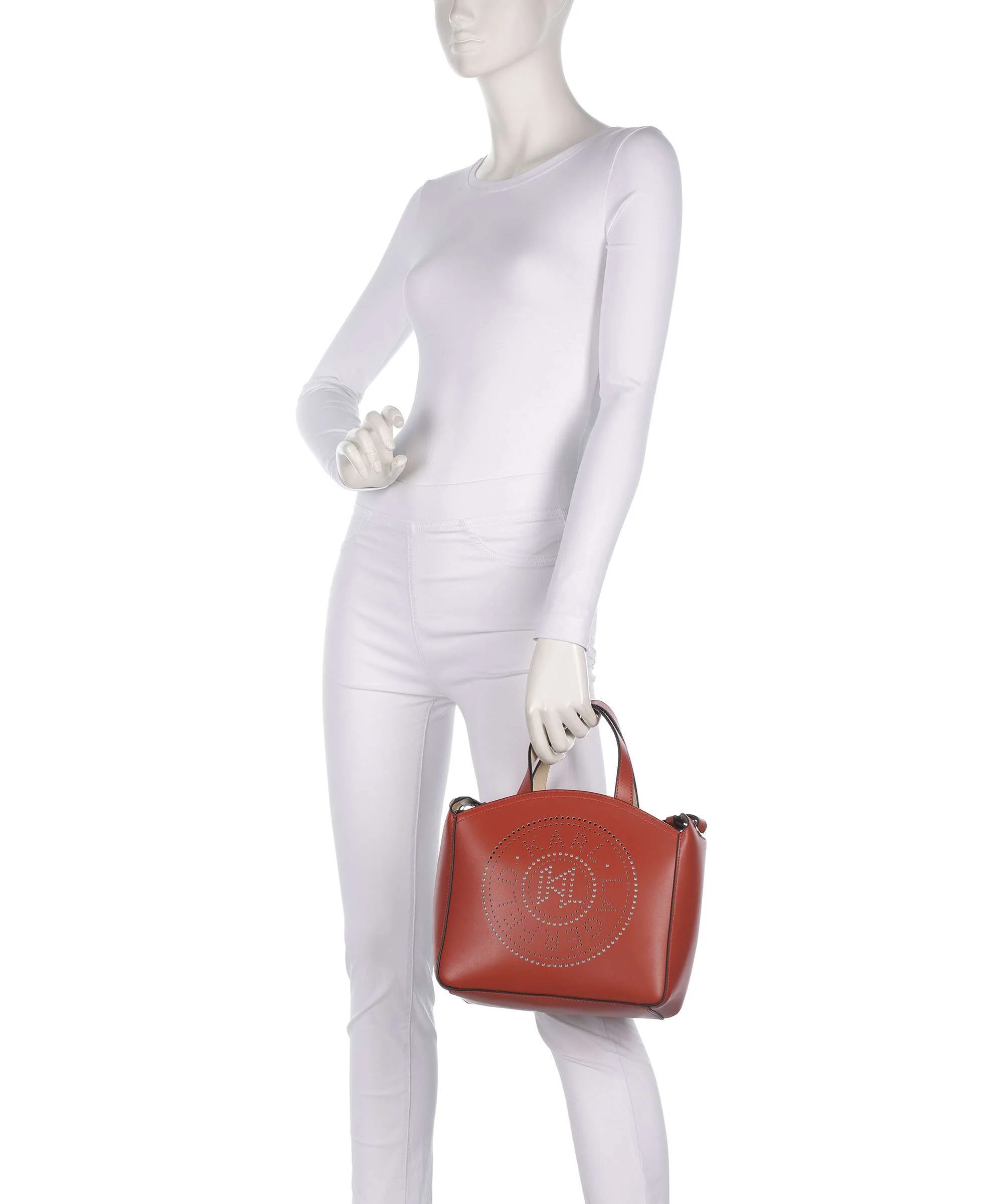 Karl Lagerfeld K/Circle Small Handbag red brick - Image 3