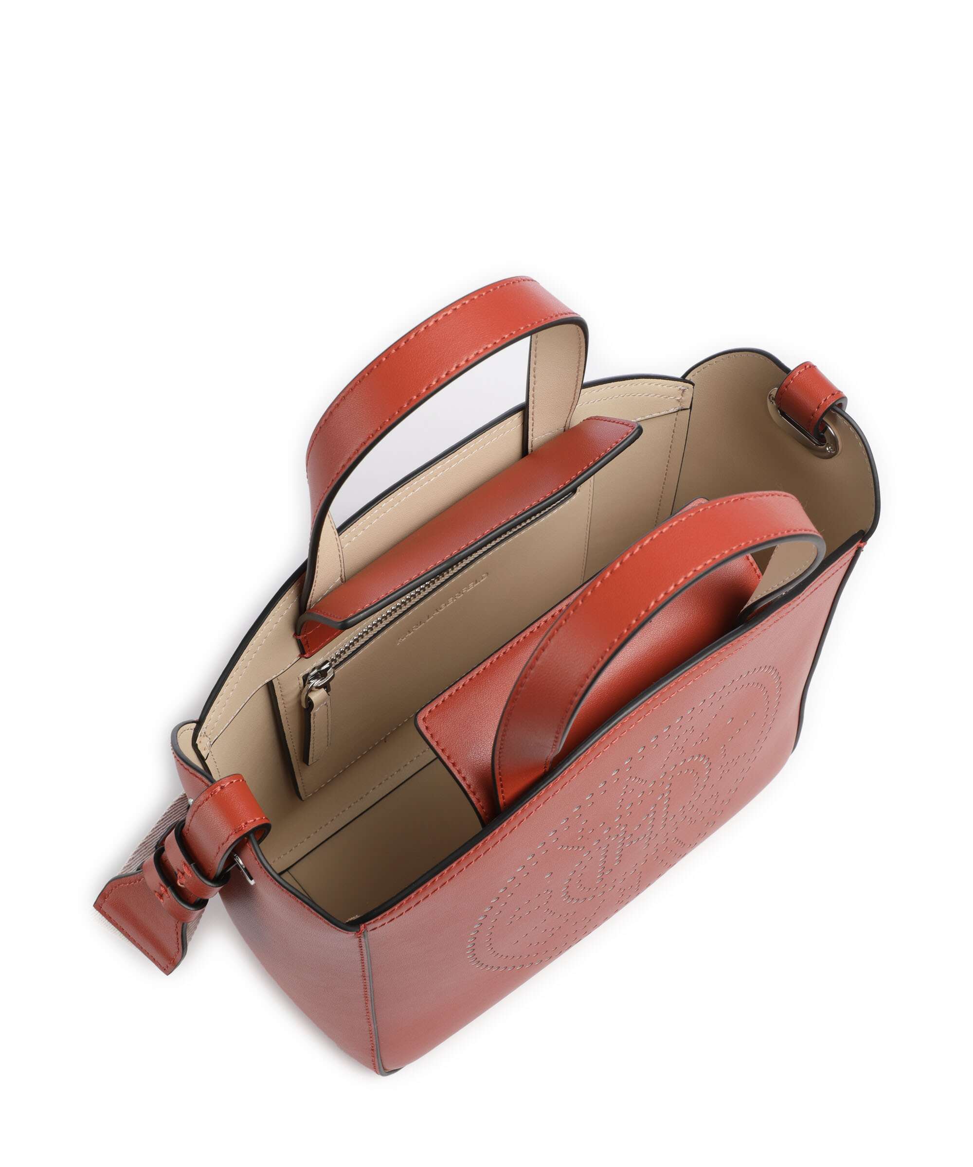 Karl Lagerfeld K/Circle Small Handbag red brick - Image 6