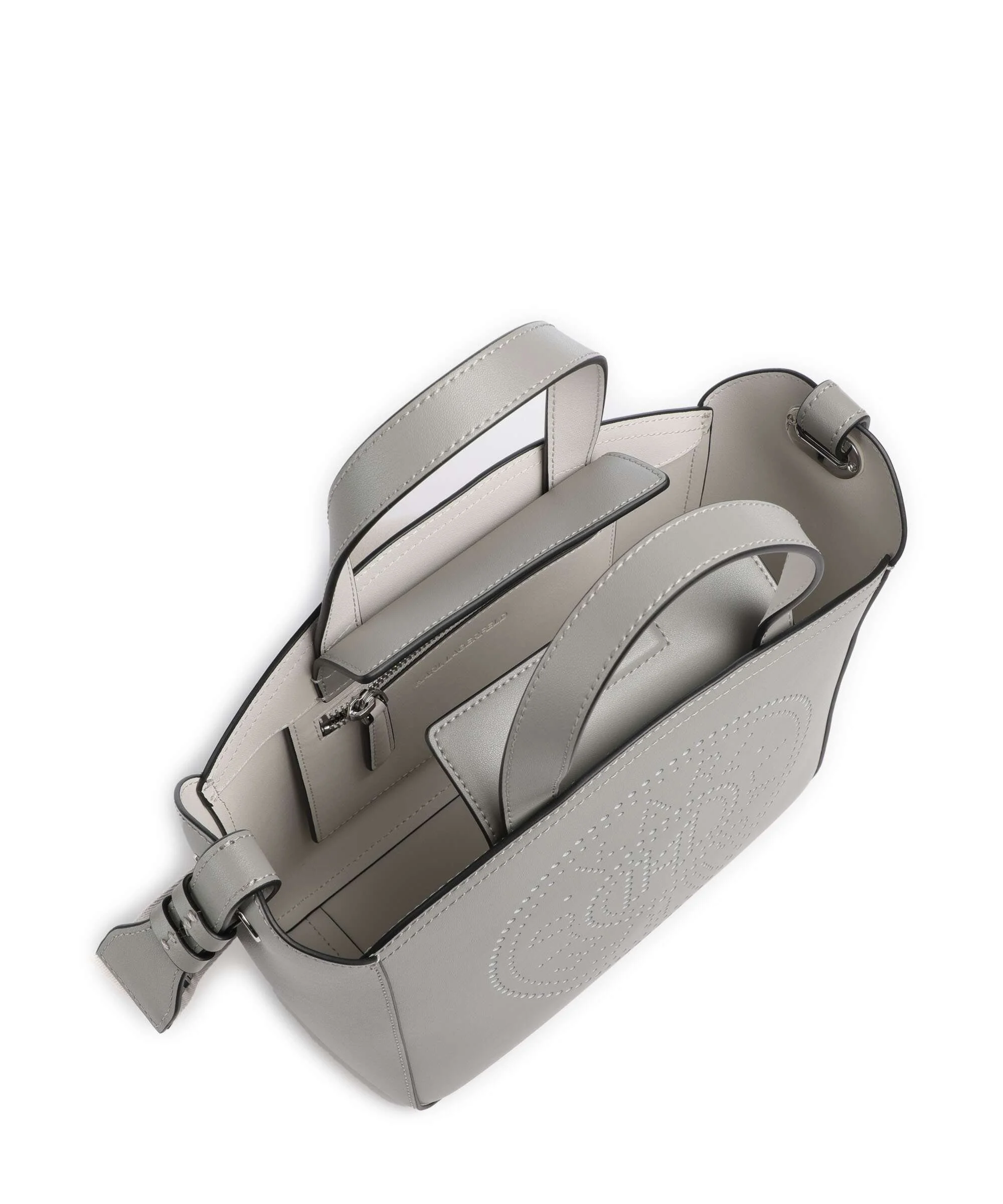 Karl Lagerfeld K/Circle Small Handbag cloud grey - Image 6