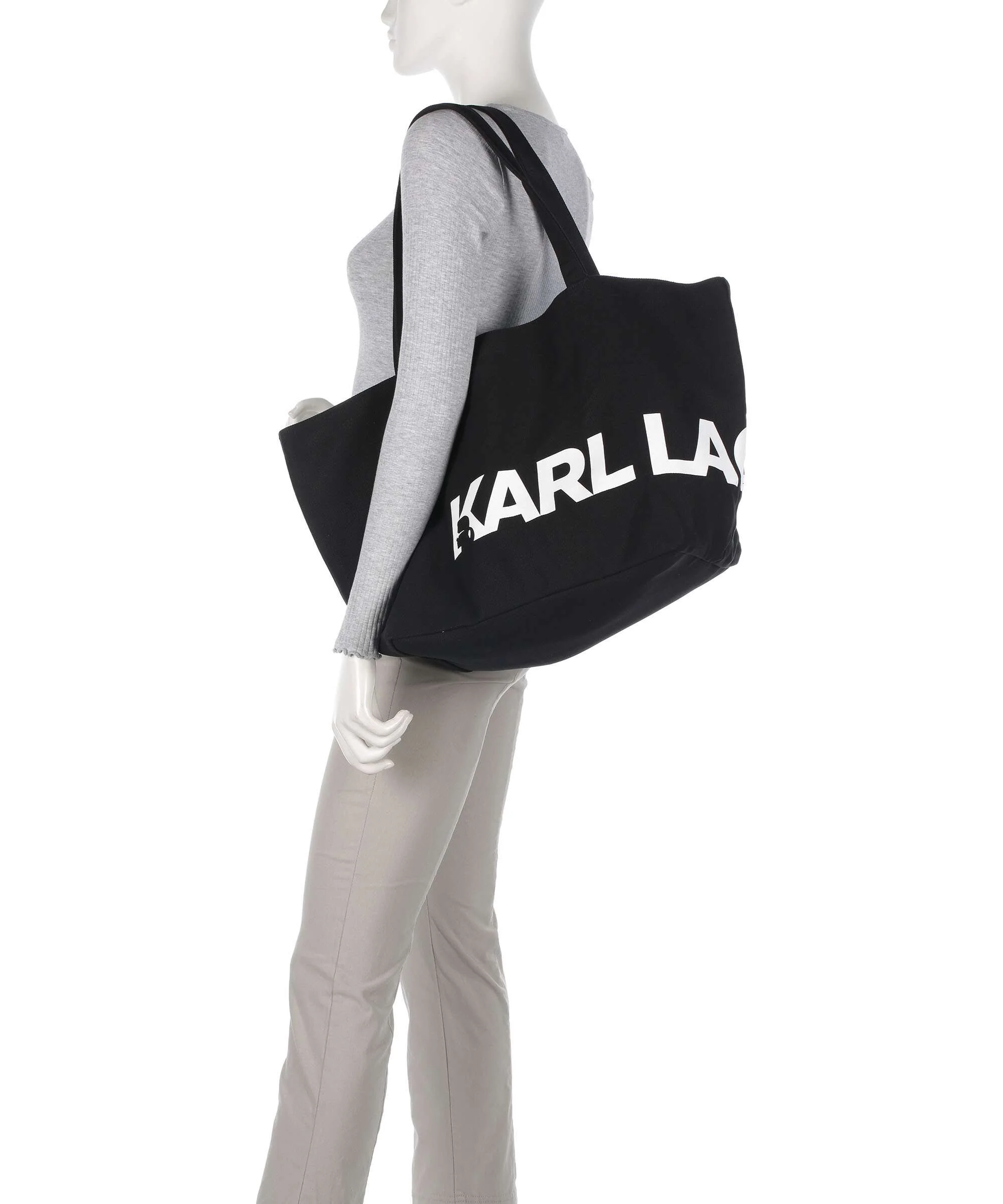 Karl Lagerfeld K/Essential Big Logo Tote bag black/white - Image 3