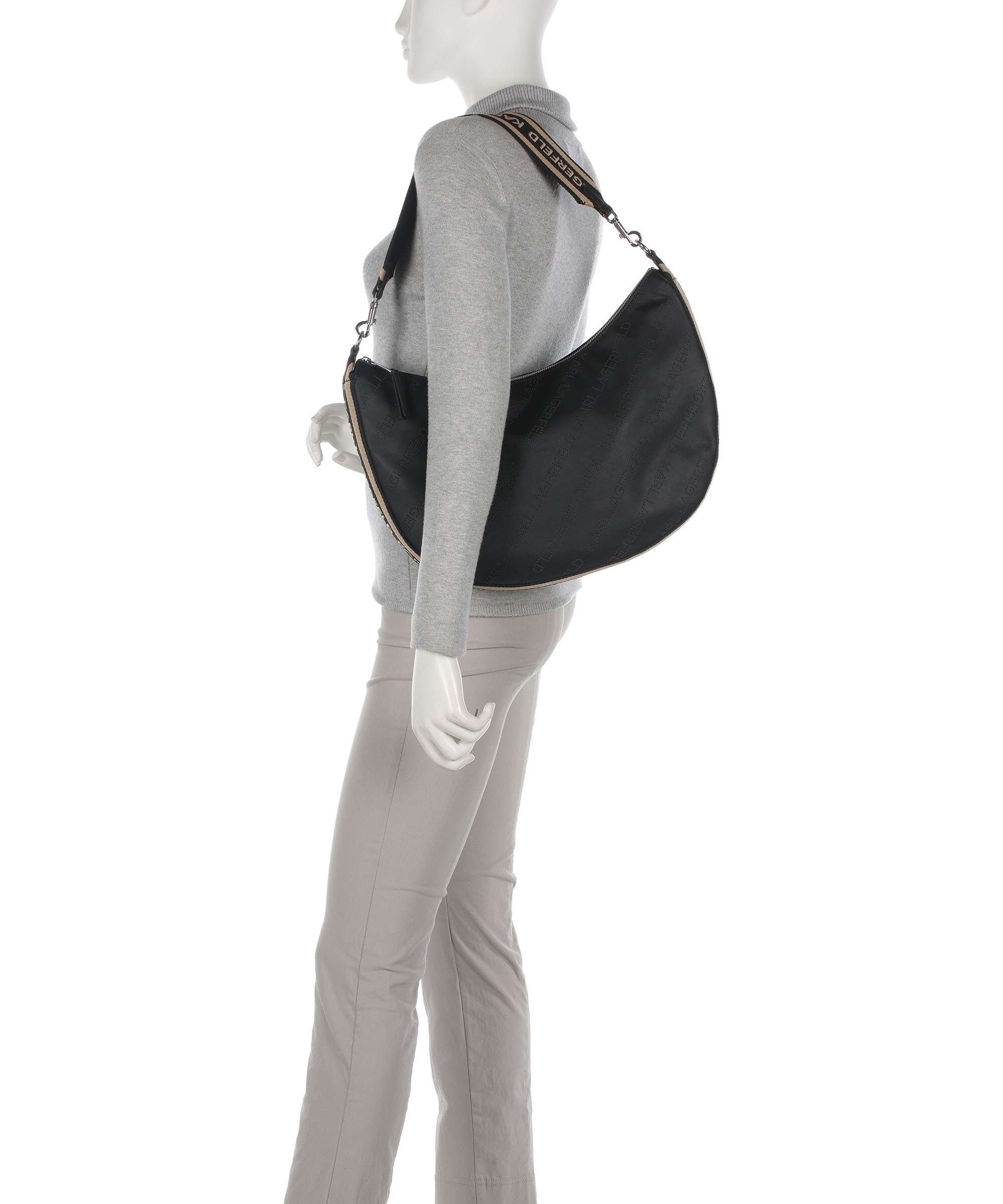 Karl Lagerfeld K/Moon Medium Hobo bag black - Image 3