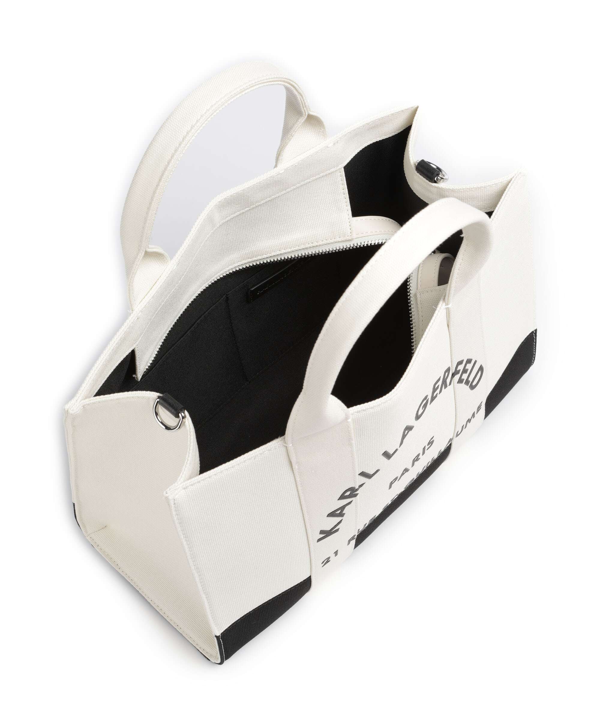 Karl Lagerfeld K/Rue St Guillaume Medium Handbag white/black - Image 5