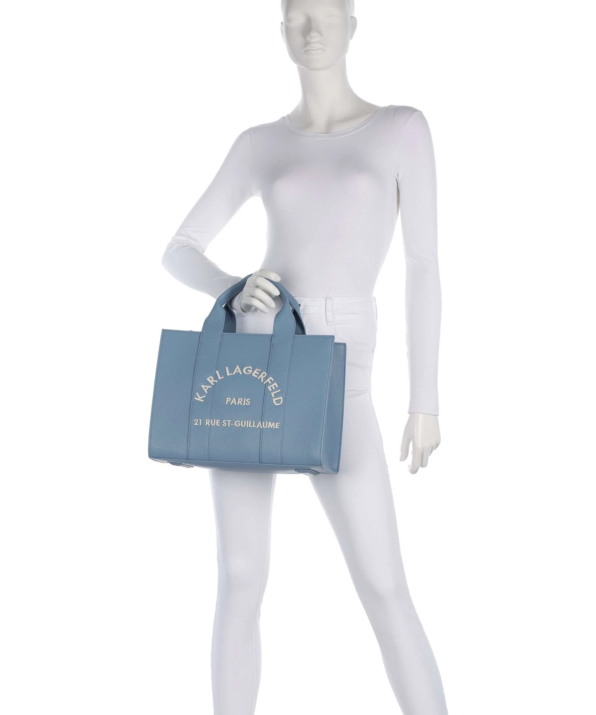 Karl Lagerfeld K/Rue St Guillaume Medium Handbag blue bloom - Image 3