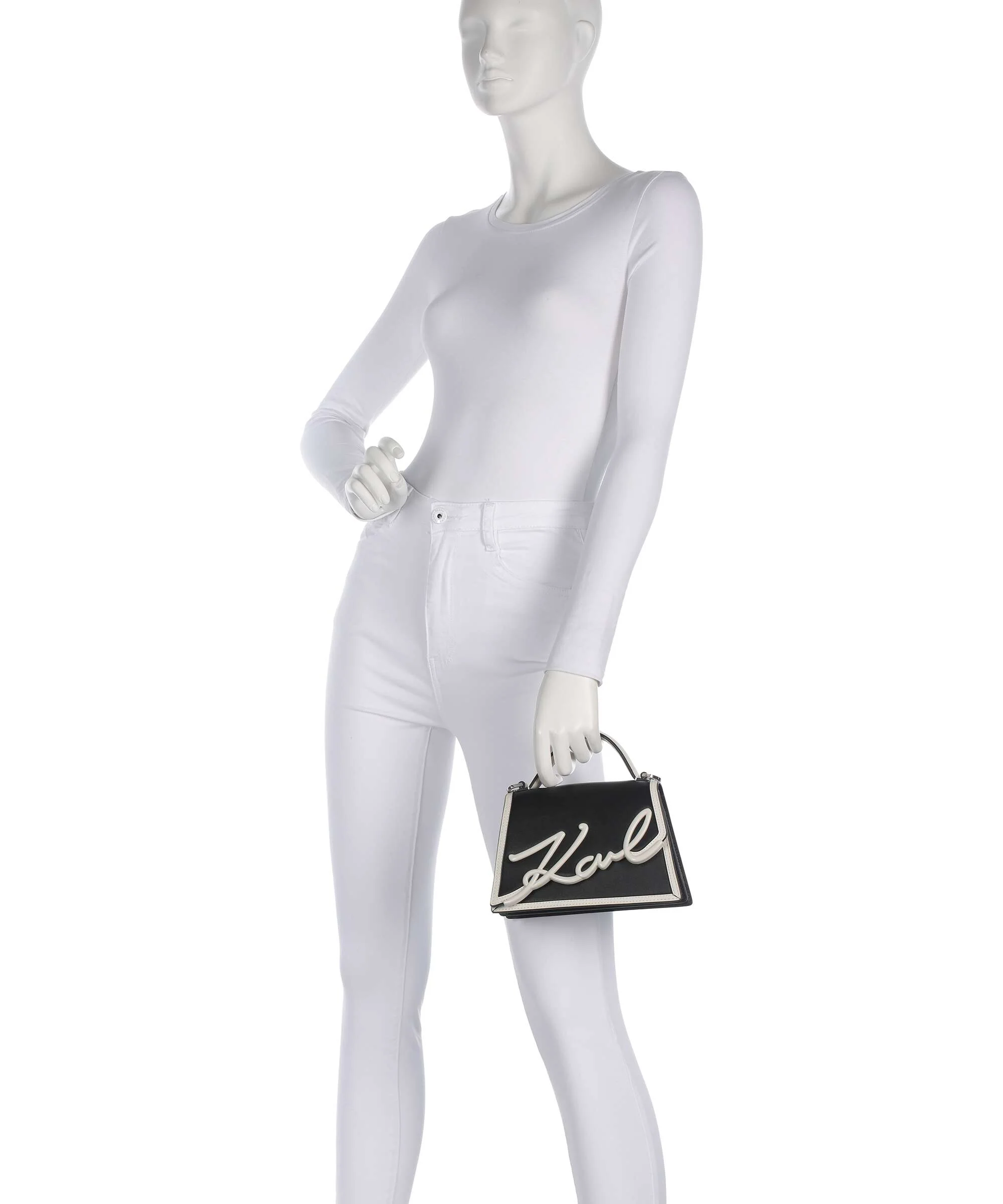 Karl Lagerfeld K/Signature 2.0 Crossbody bag black/white - Image 3
