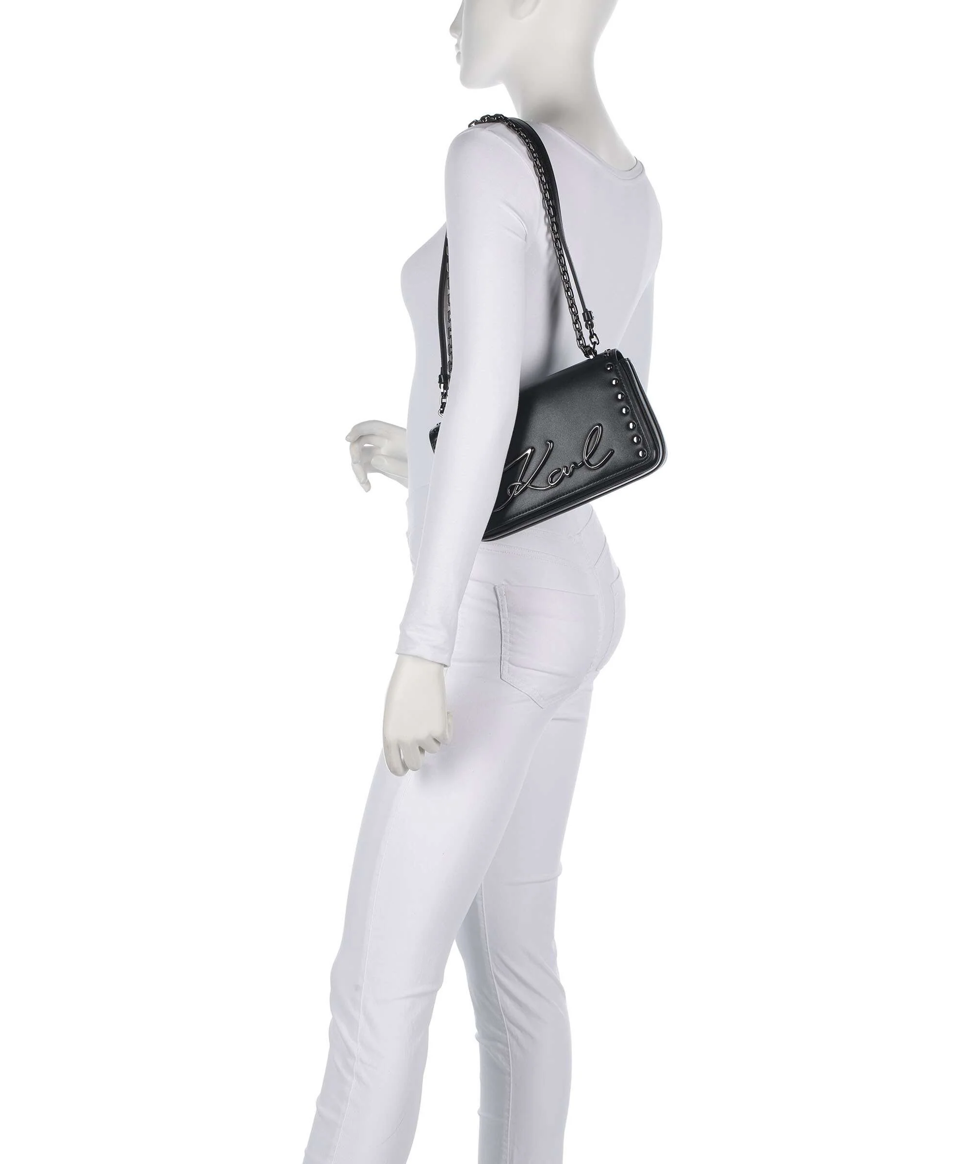 Karl Lagerfeld K/Signature 2.0 Shoulder bag black embellishment - Image 3