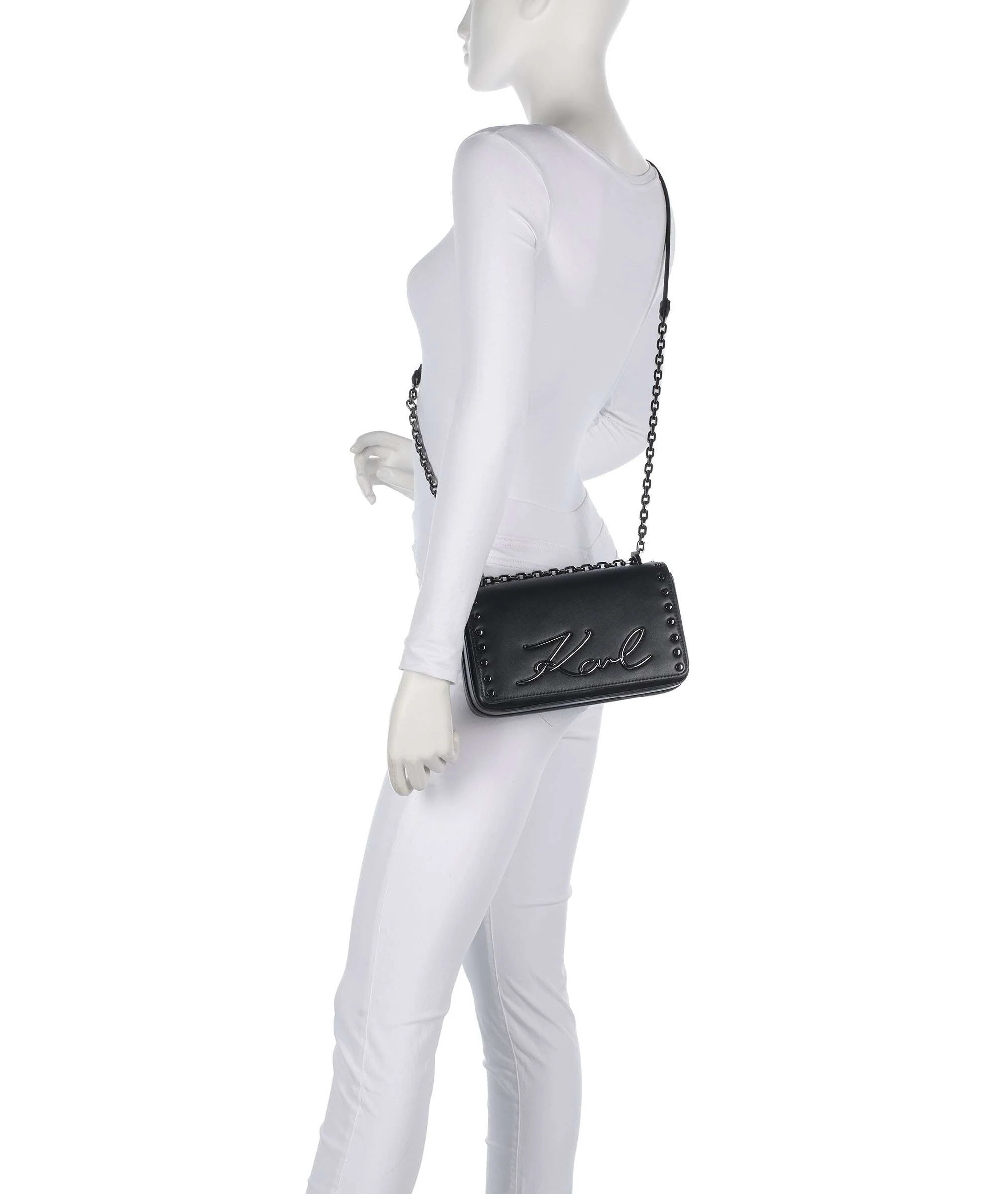 Karl Lagerfeld K/Signature 2.0 Shoulder bag black embellishment - Image 4