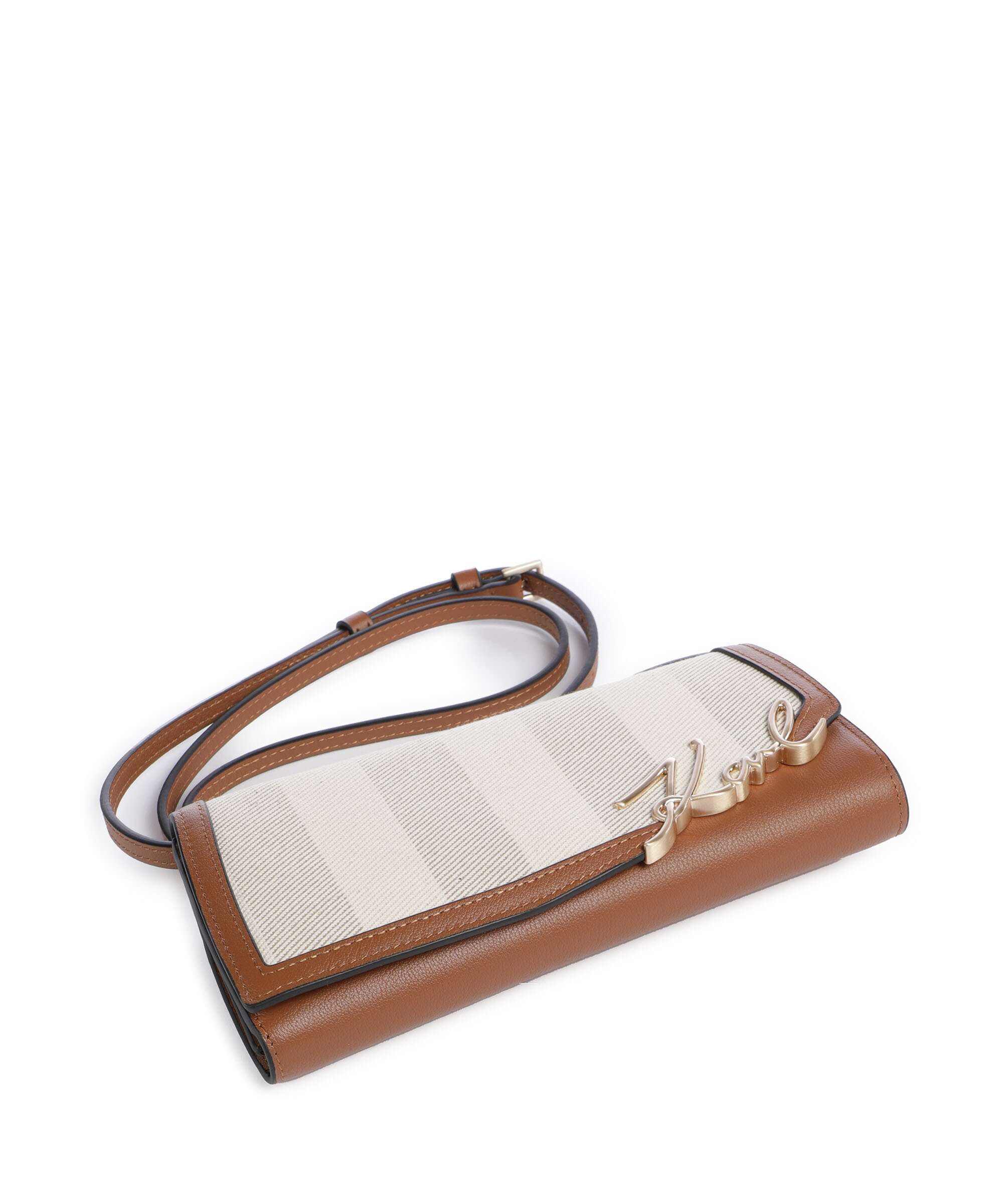Karl Lagerfeld K/Signature Mini Crossbody bag natural canvas/tan - Image 4