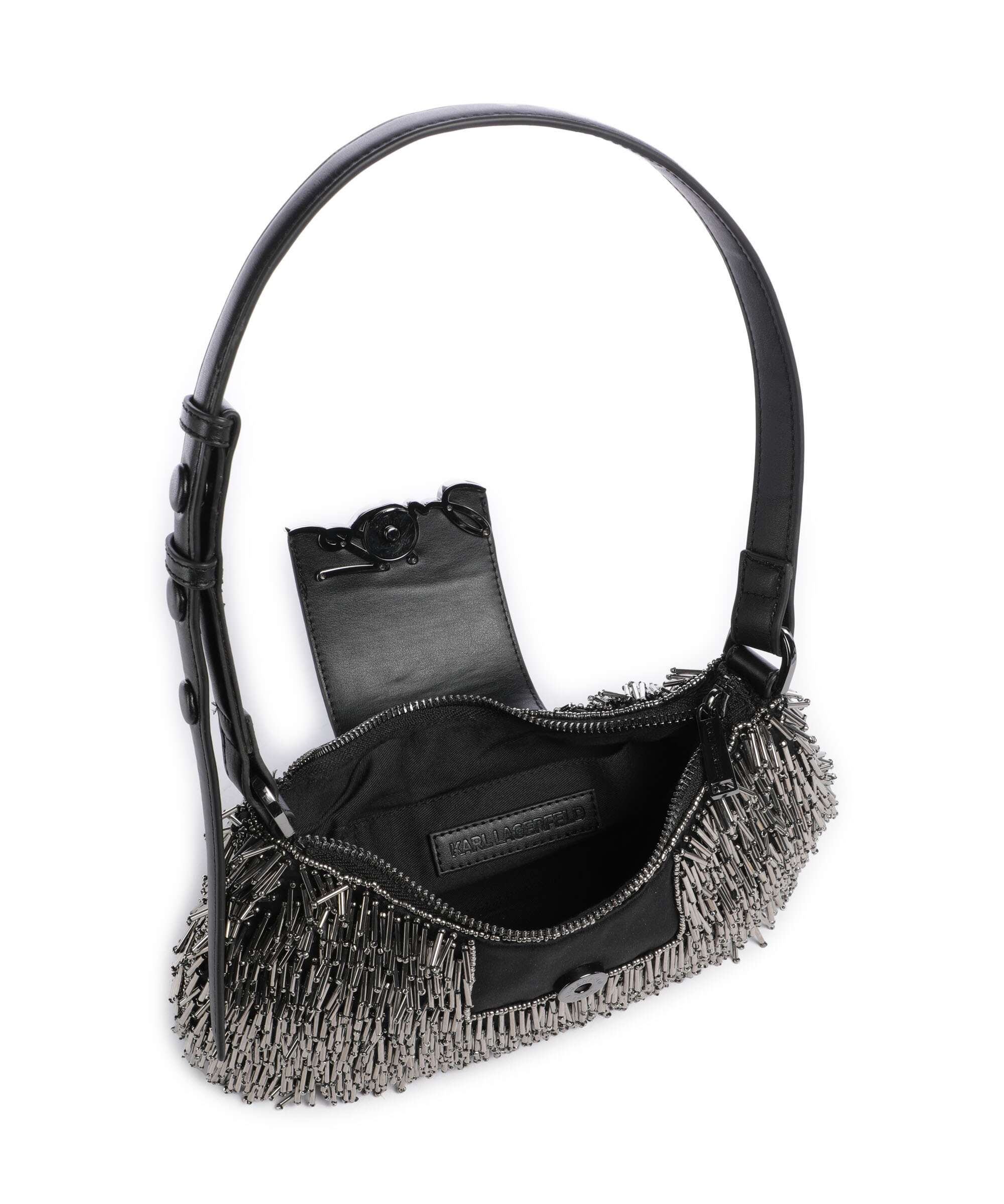 Karl Lagerfeld K/Signature Shoulder bag black embellishment - Image 6