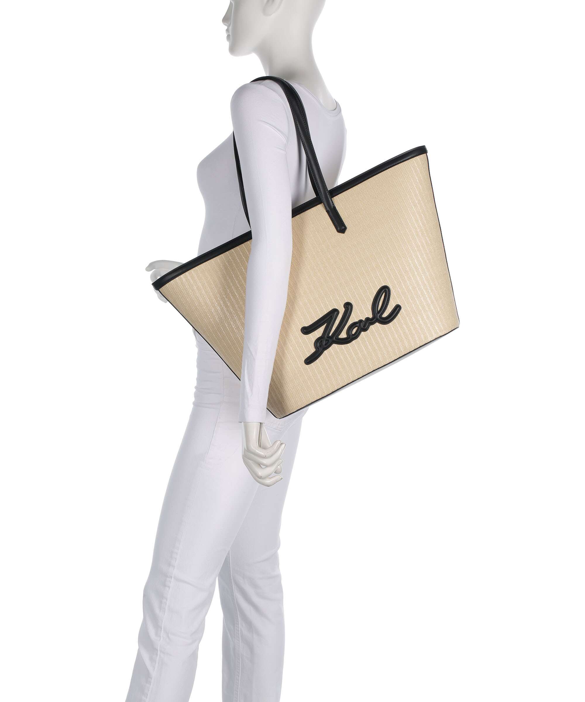 Karl Lagerfeld K/Signature Tote bag natural/black - Image 3