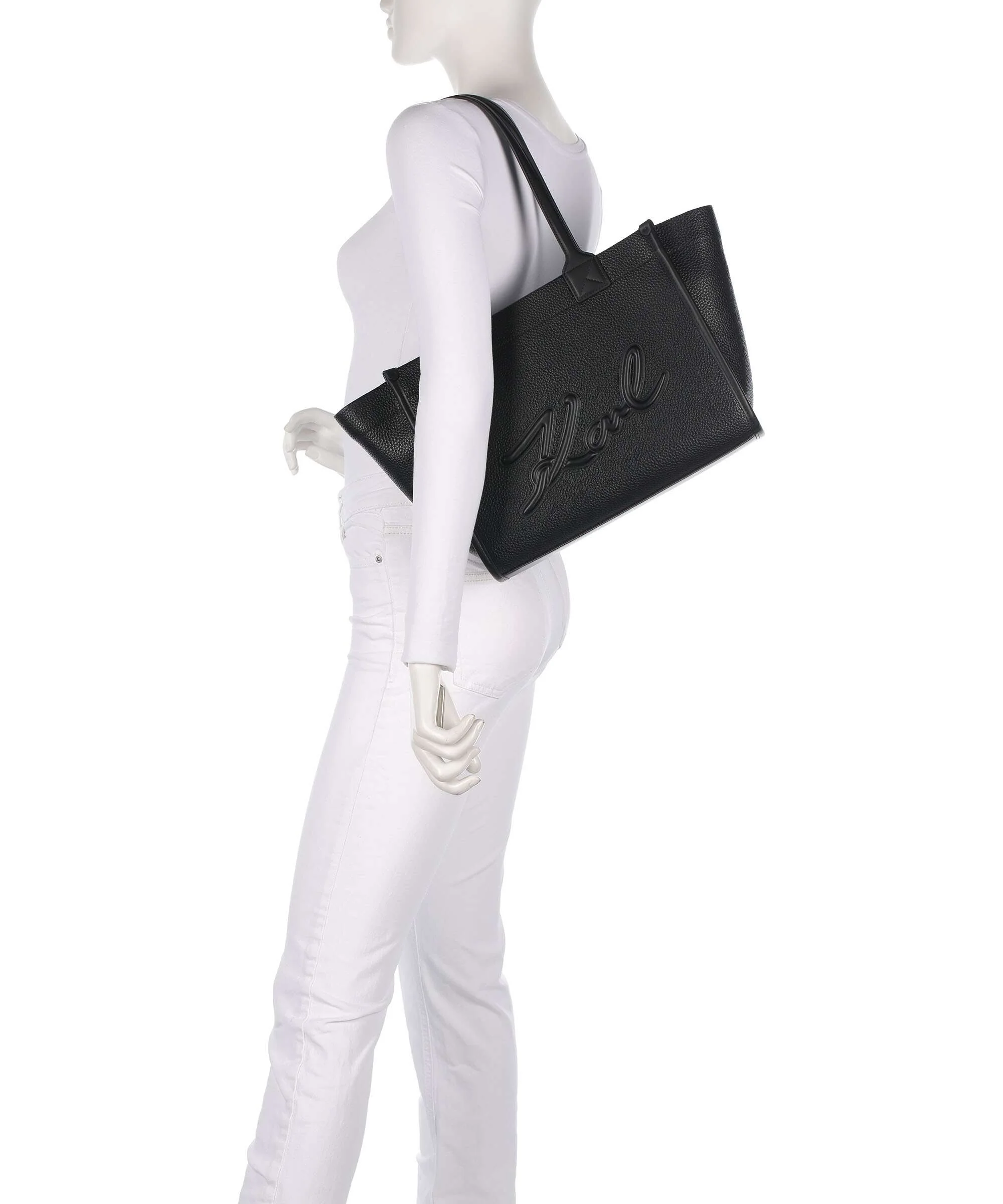 Karl Lagerfeld K/Skuare Medium Tote bag black/nickel - Image 3