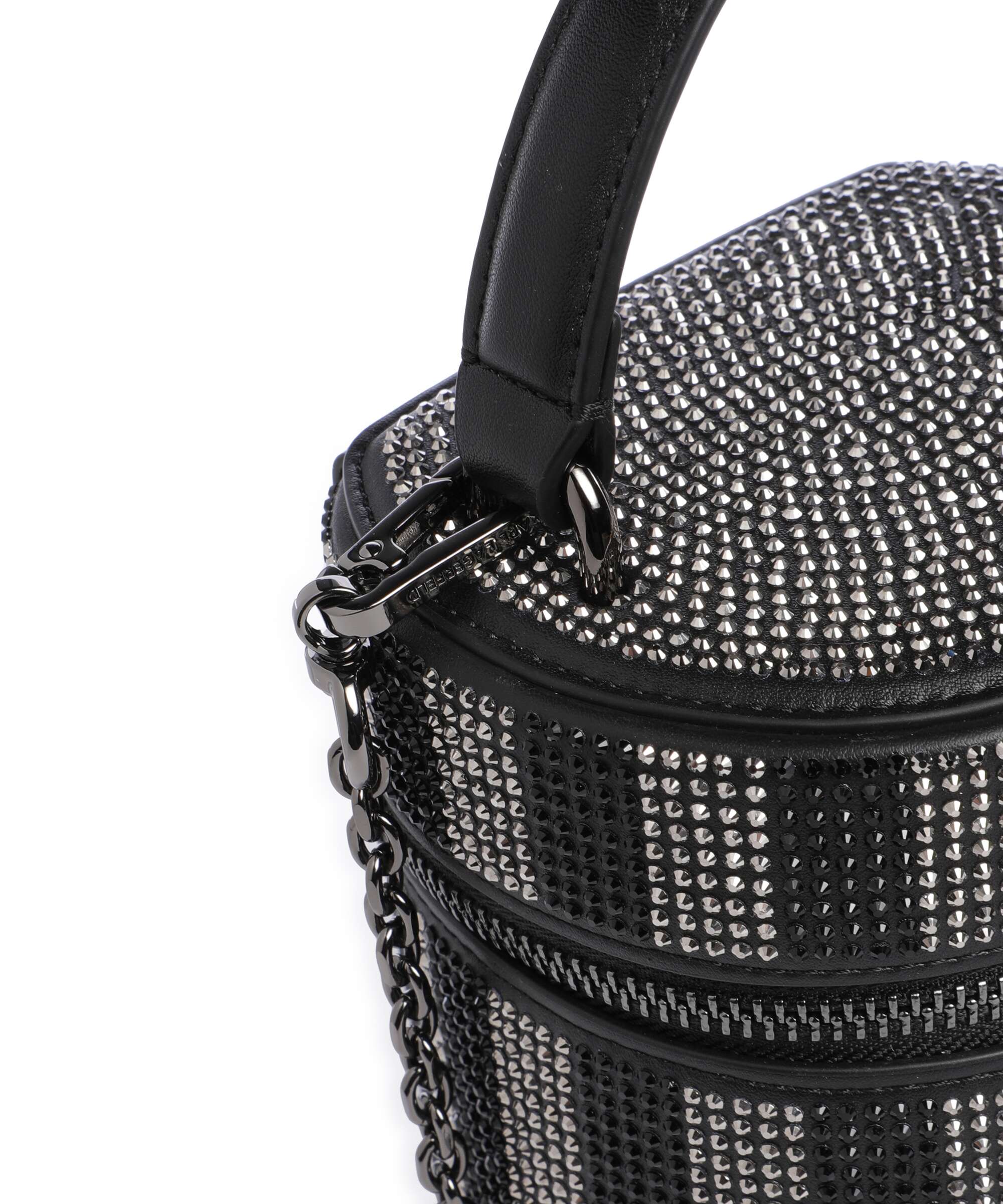 Karl Lagerfeld K/Soiree Bucket bag black embellishment - Image 4