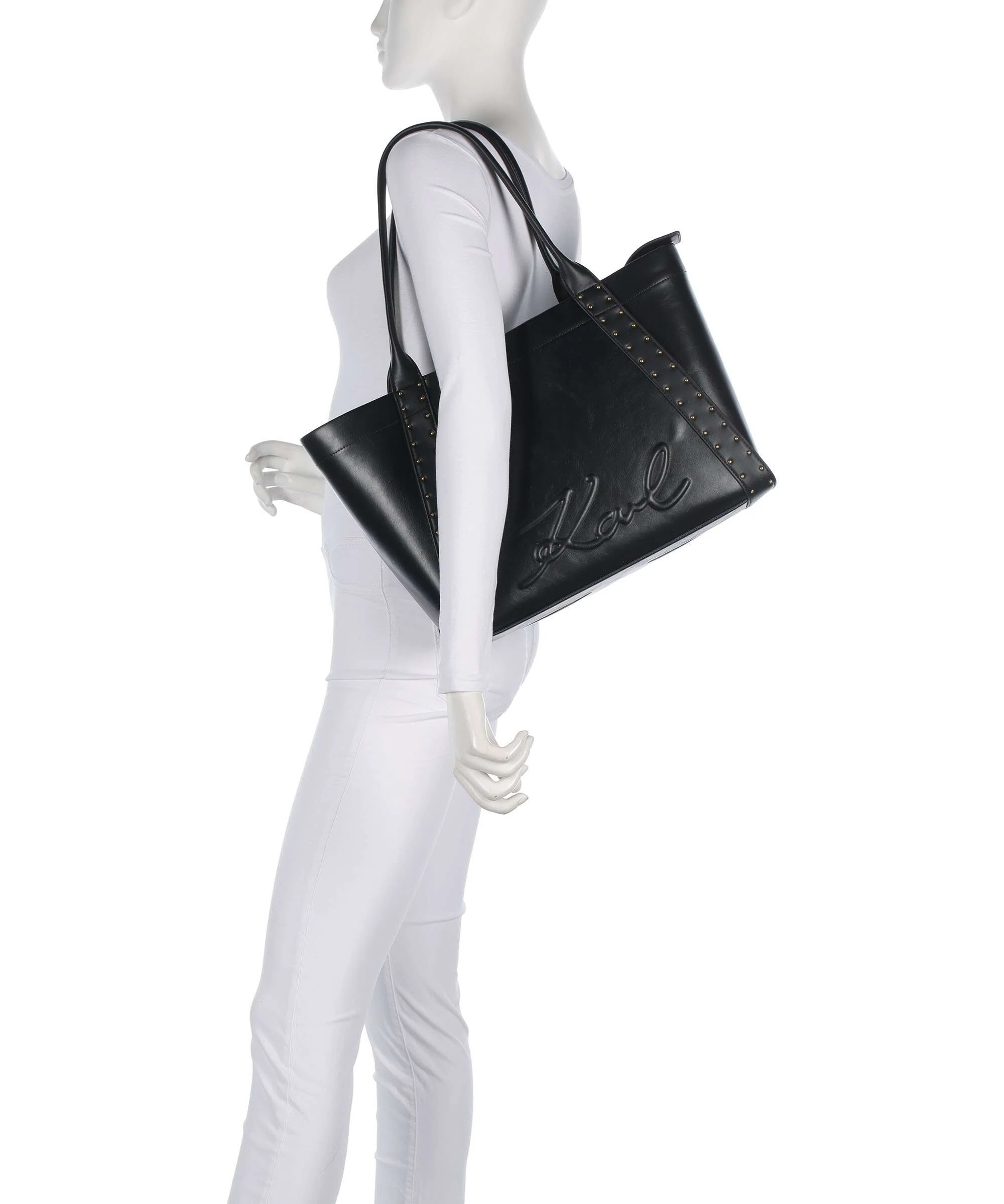 Karl Lagerfeld K/Ville Medium Tote bag black/gold - Image 3
