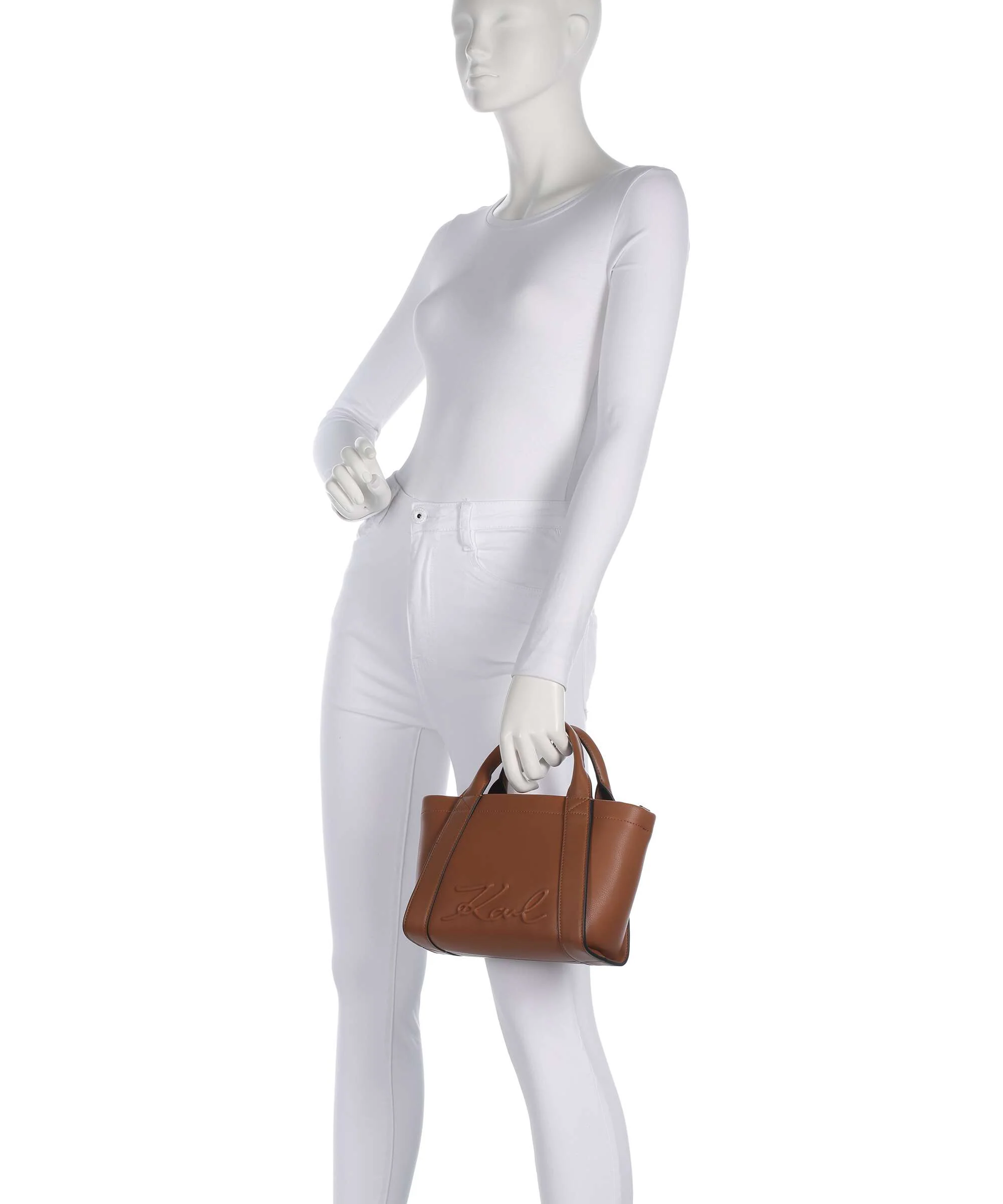 Karl Lagerfeld K/Ville Small Handbag dark tan - Image 3