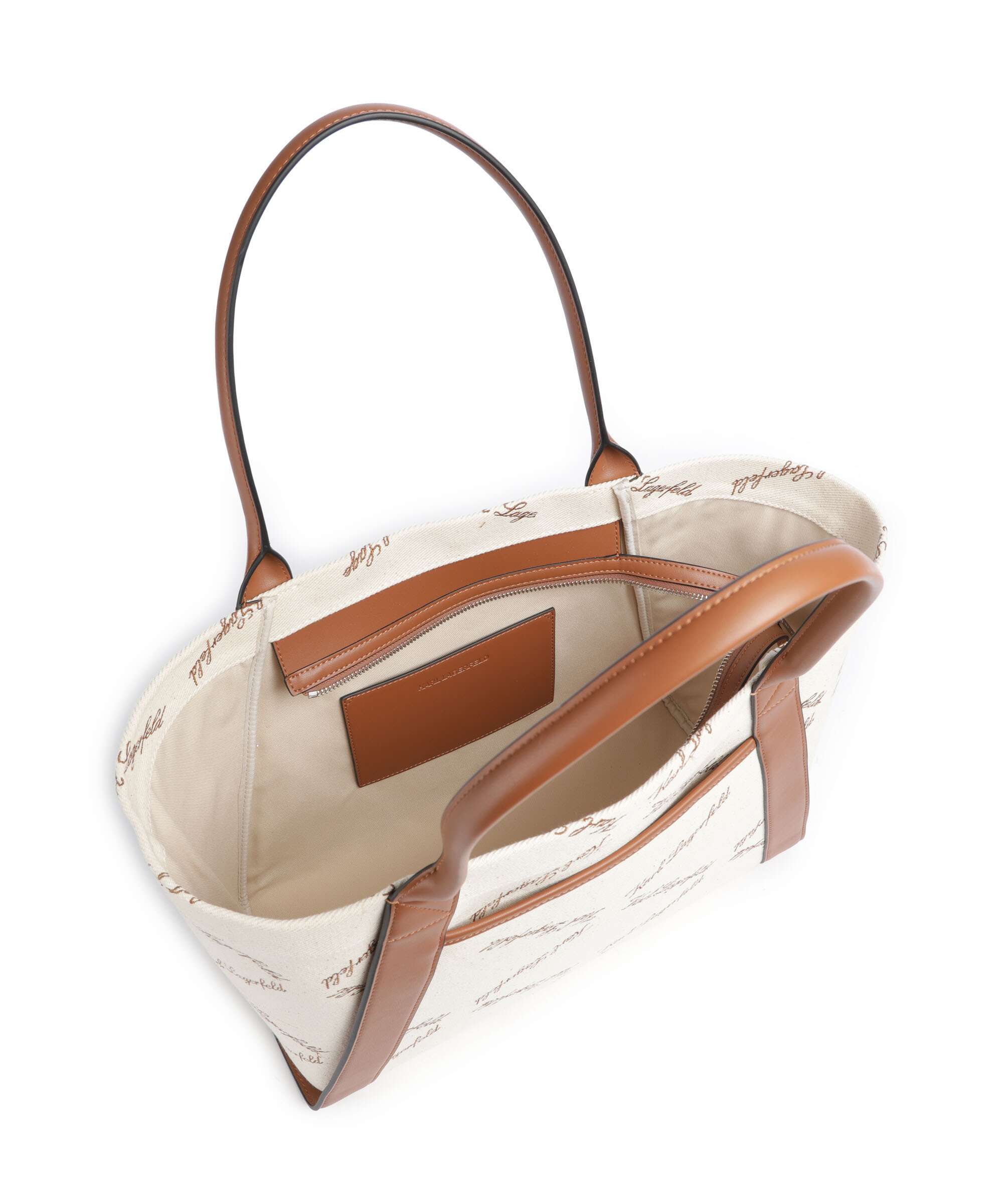 Karl Lagerfeld K/Ville Small Tote bag natural canvas/tan - Image 5