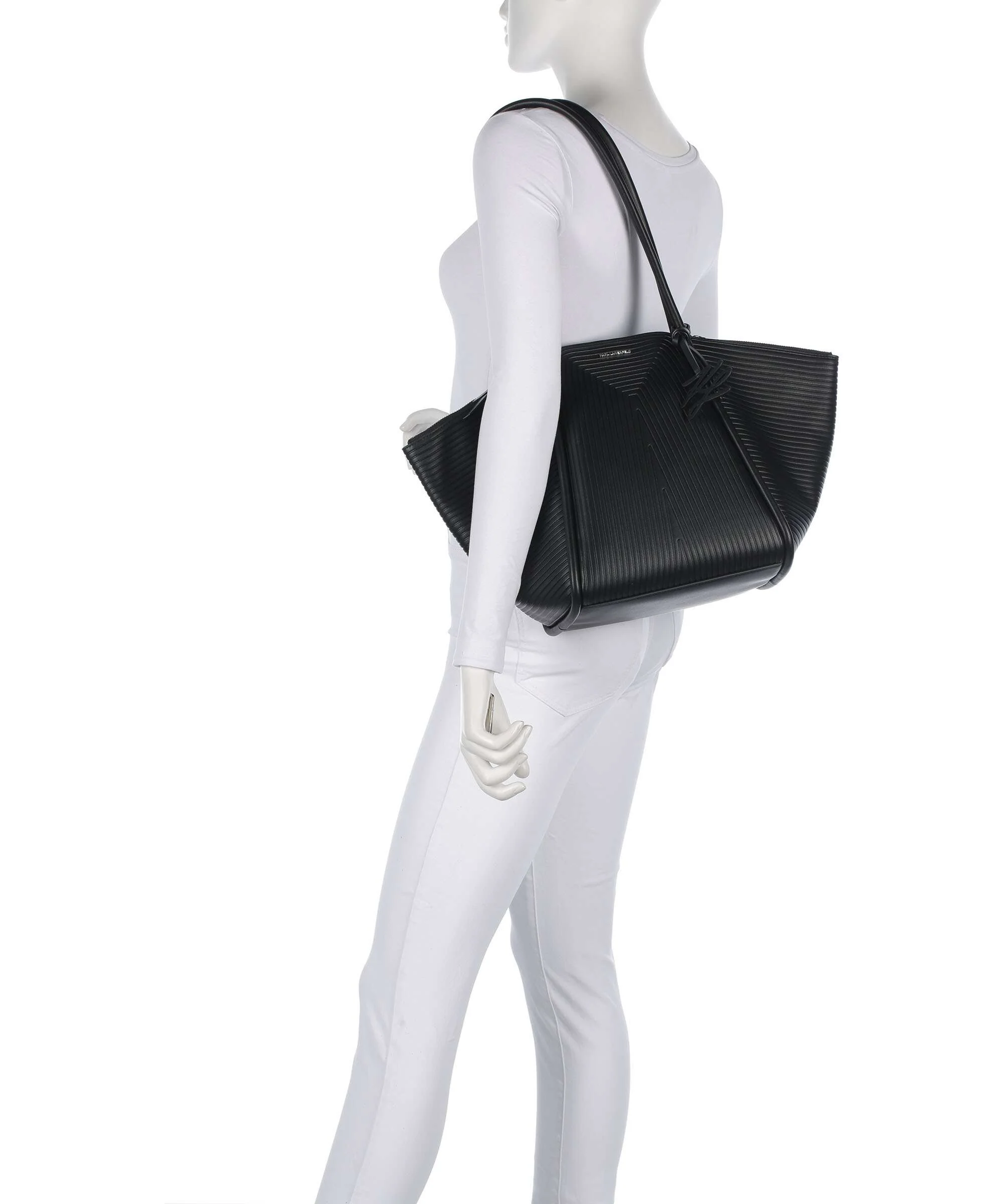 Karl Lagerfeld K/Wellen Medium Tote bag black - Image 3