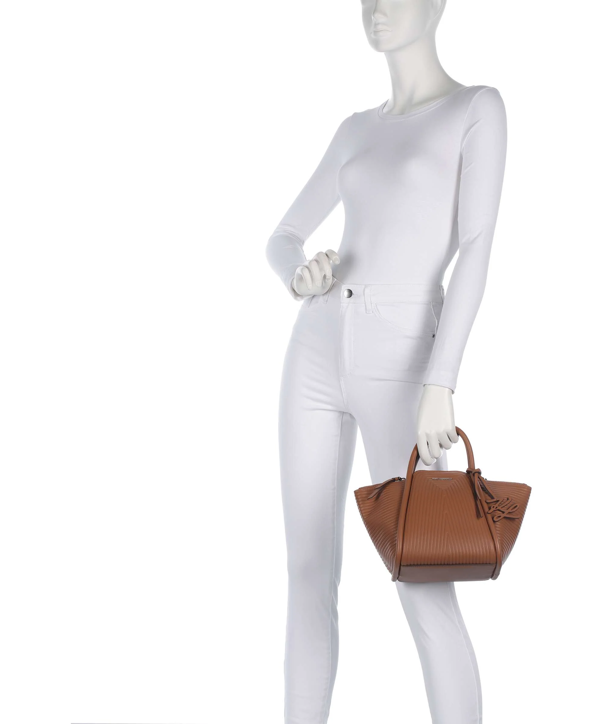 Karl Lagerfeld K/Wellen Small Handbag dark tan - Image 3