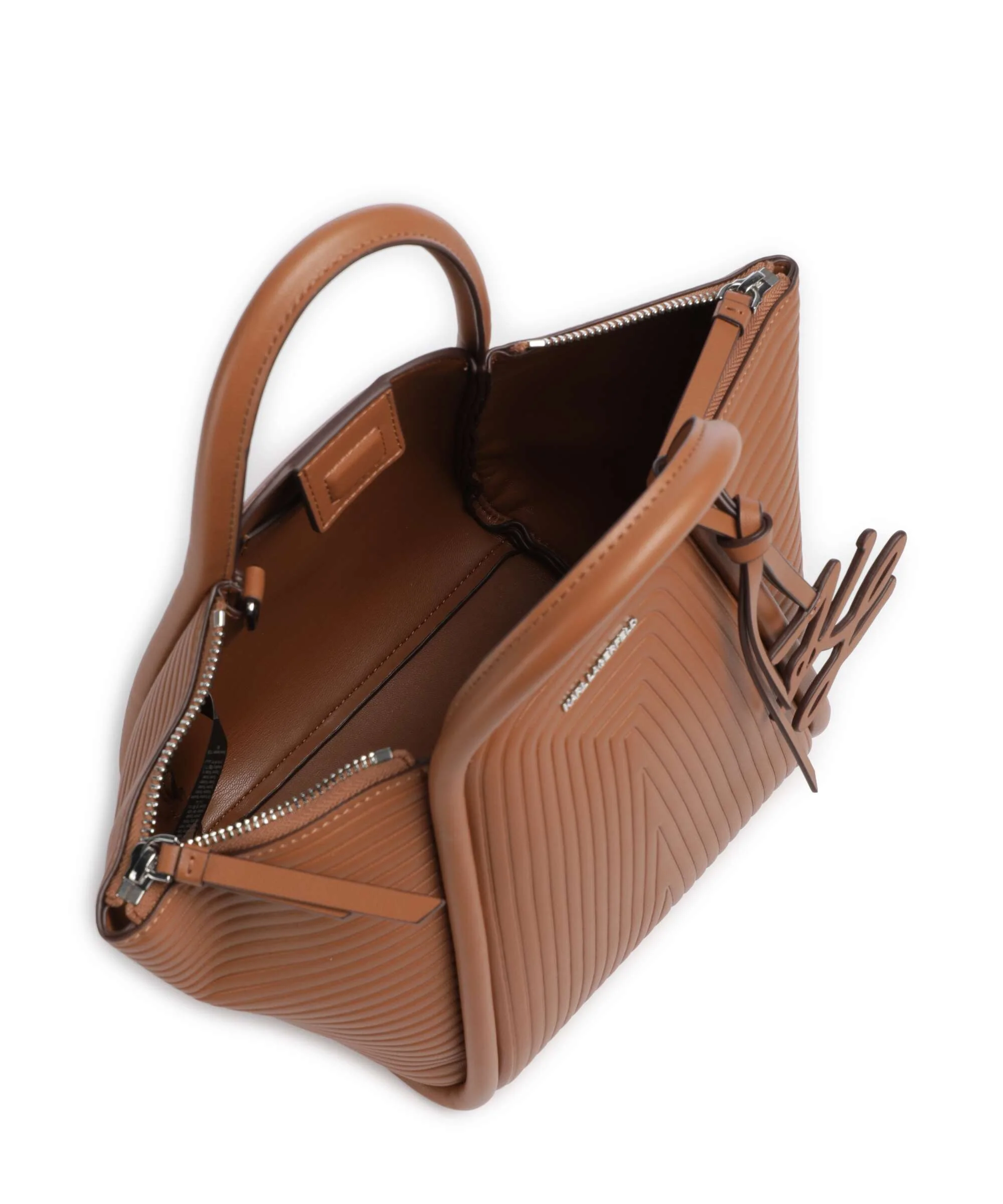 Karl Lagerfeld K/Wellen Small Handbag dark tan - Image 5