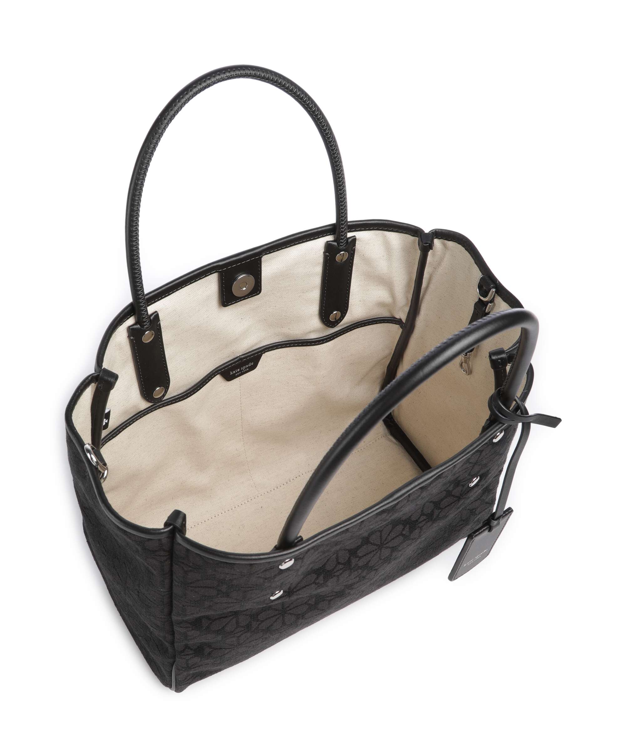 Kate Spade New York Spade Flower Jacquard Handbag black/multicolour - Image 7