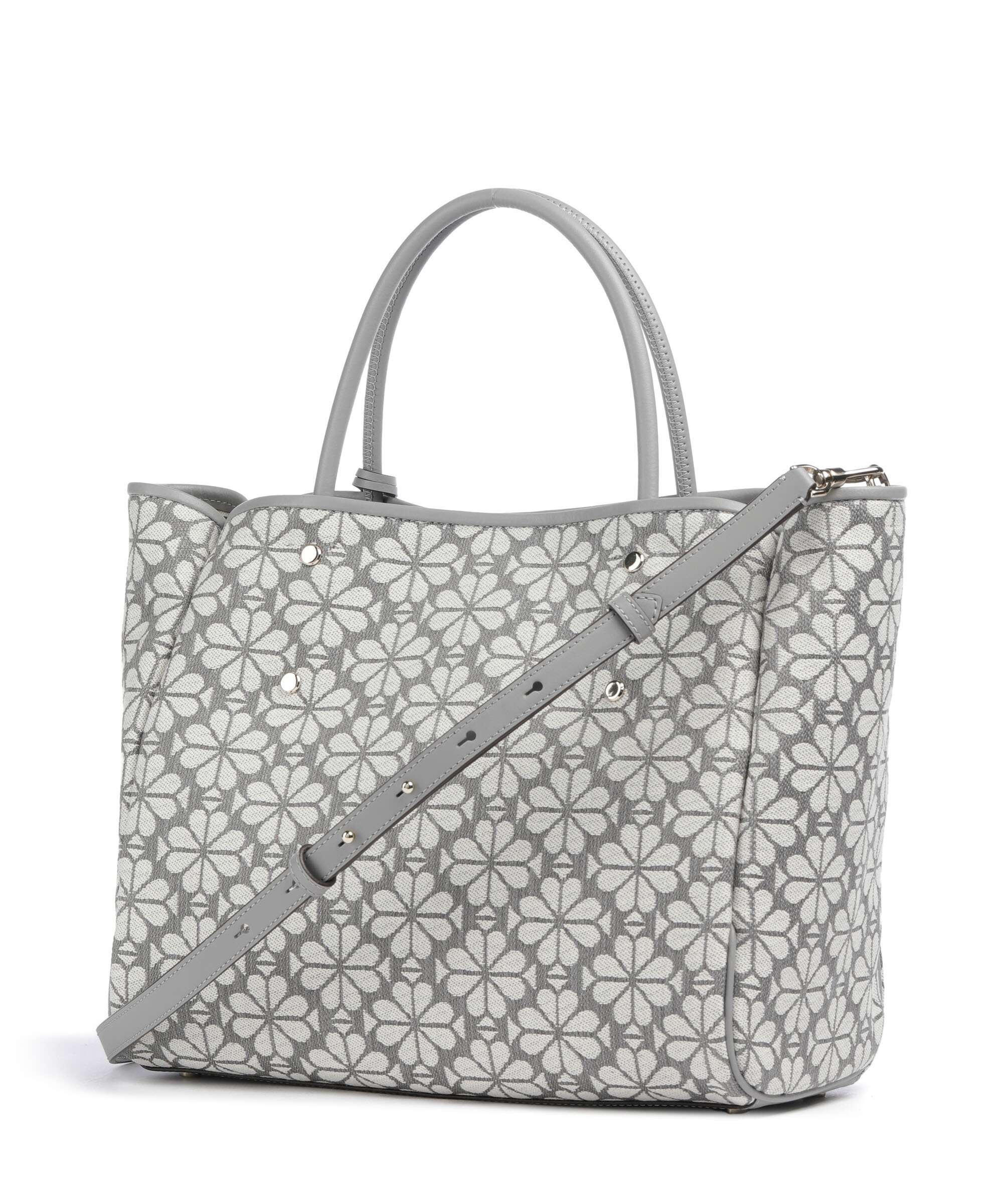 Kate Spade New York Spade Flower Jacquard Handbag grey/multicolour - Image 4