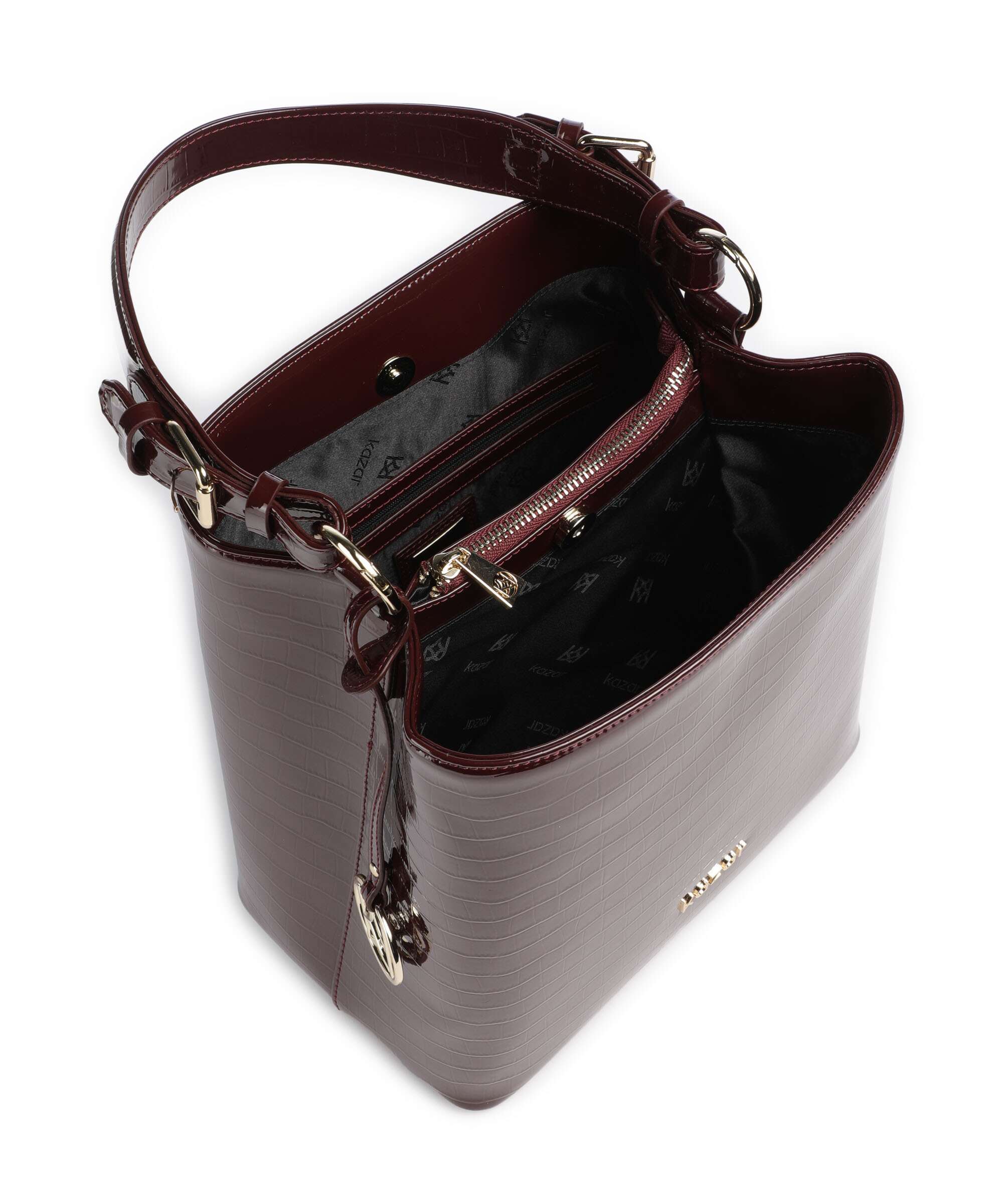 Kazar Victoria Bucket bag maroon - Image 6