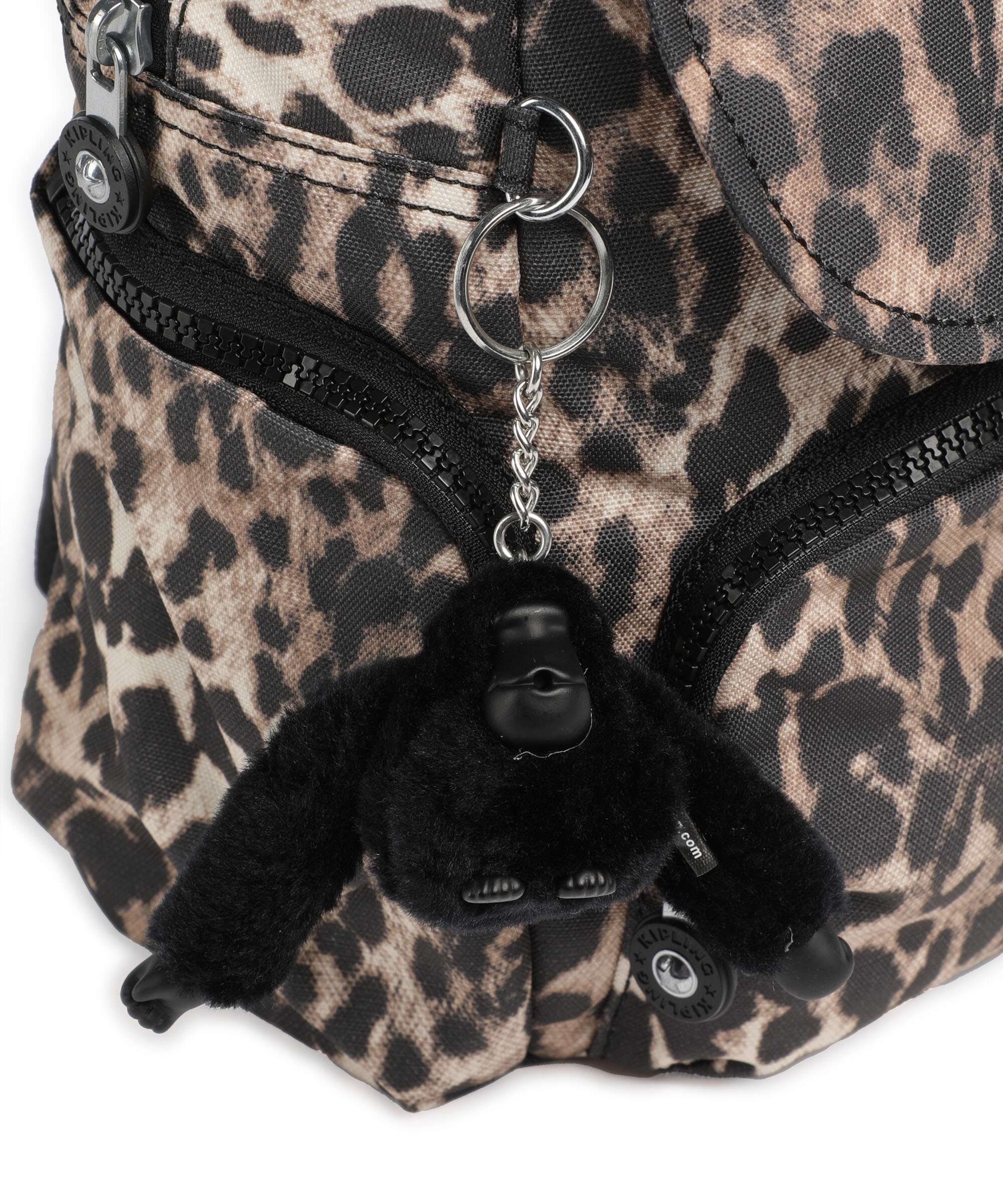 Kipling Basic City Zip Mini Backpack wild leopard - Image 4