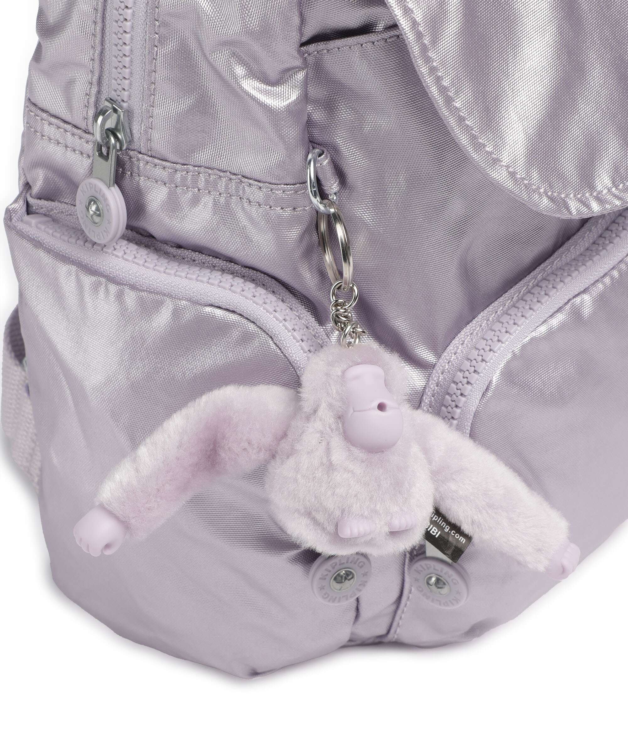 Kipling Basic City Zip Mini Backpack lilac moon/metallic - Image 4