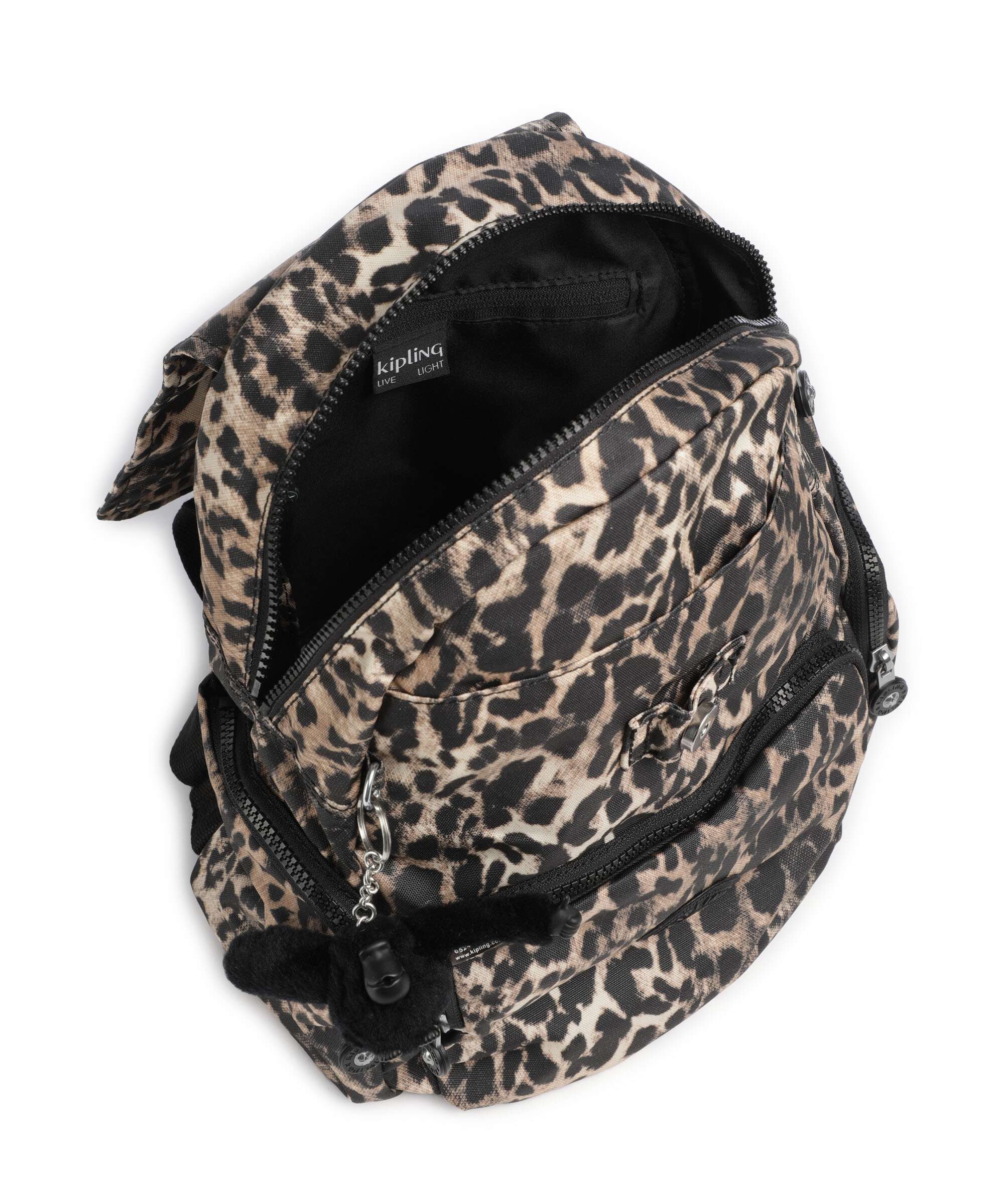 Kipling Basic City Zip S Backpack wild leopard - Image 5