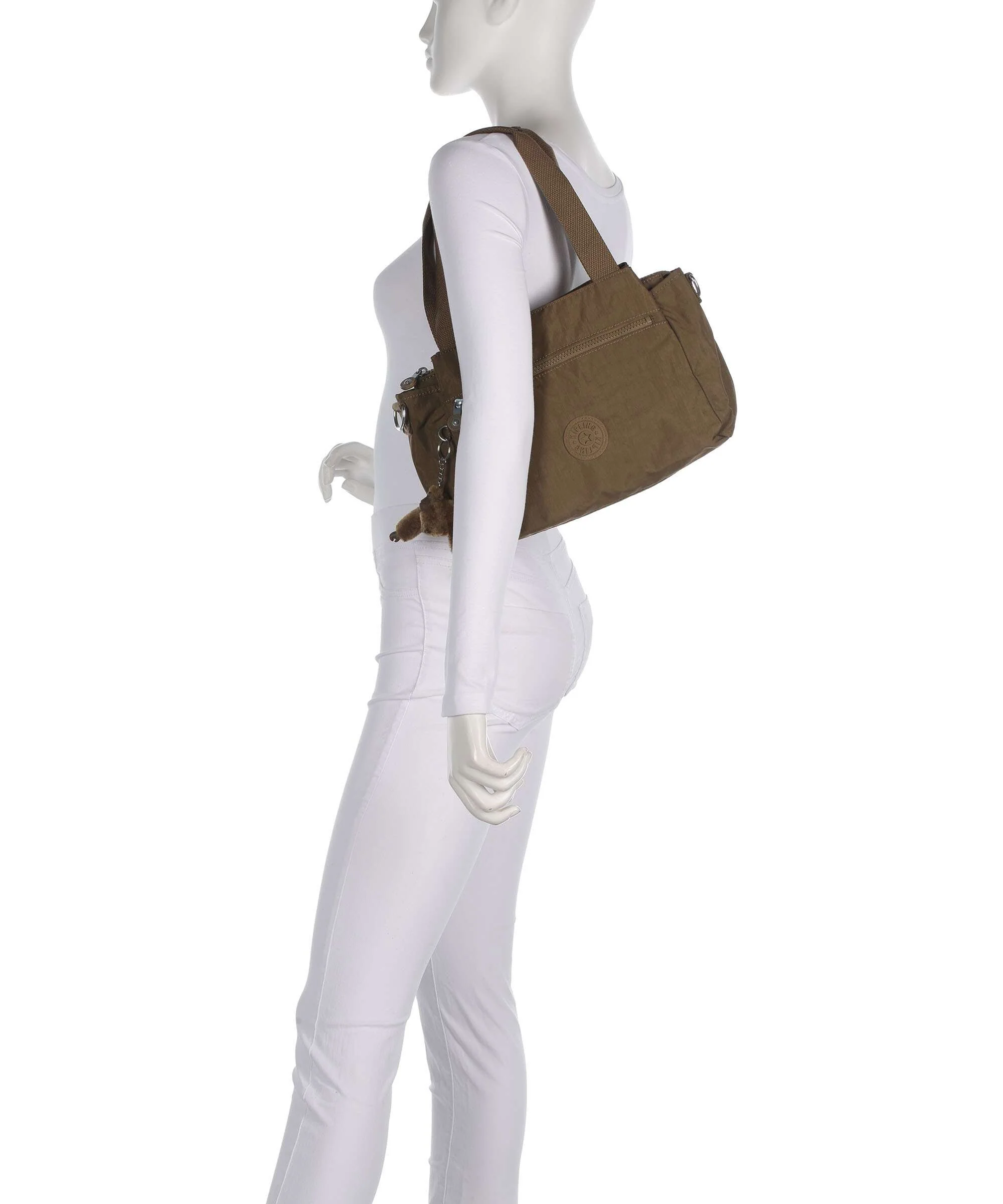 Kipling Basic Elysia Shoulder bag smooth khaki - Image 3