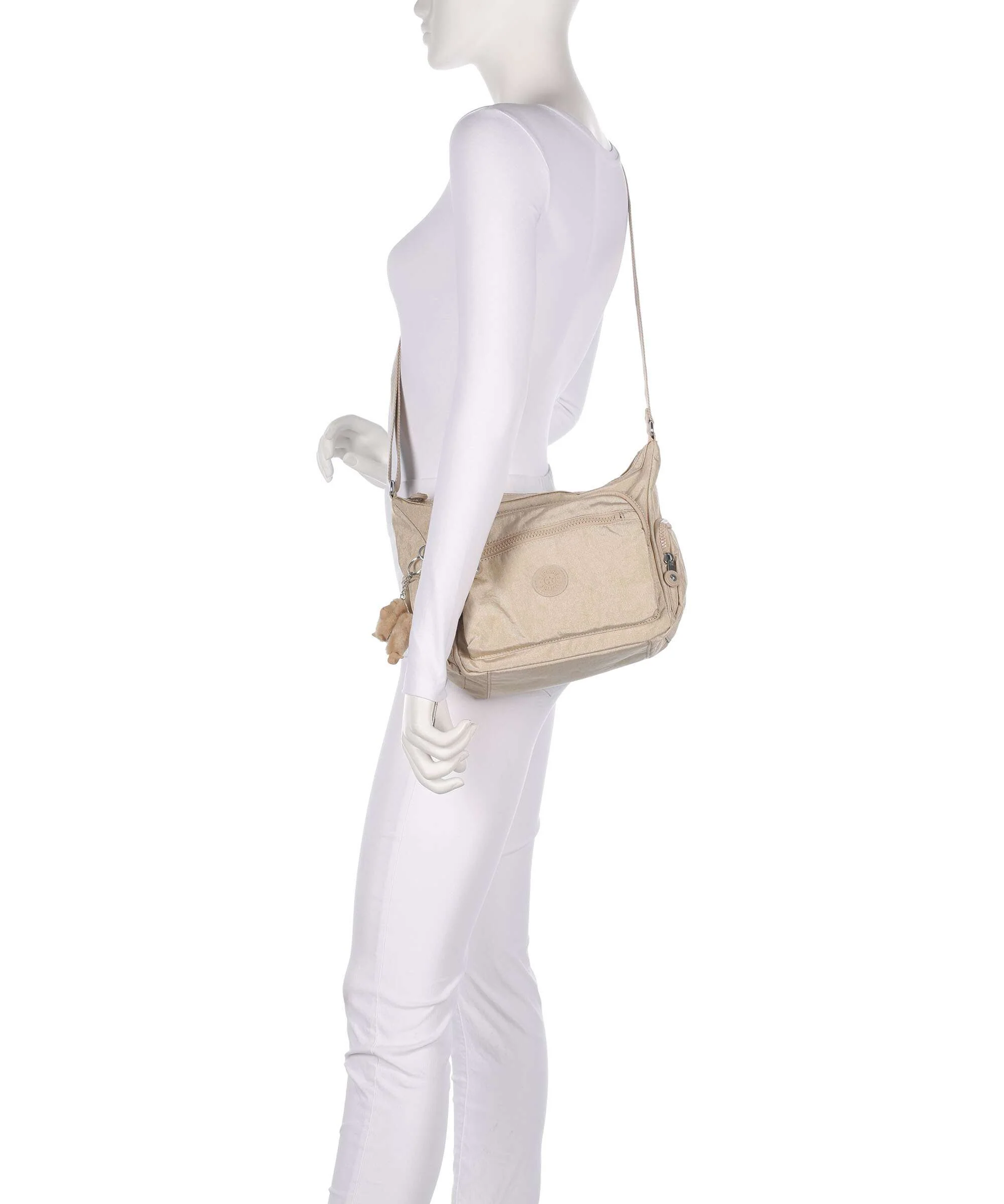 Kipling Basic Gabbie S Crossbody bag sparkled beige - Image 3