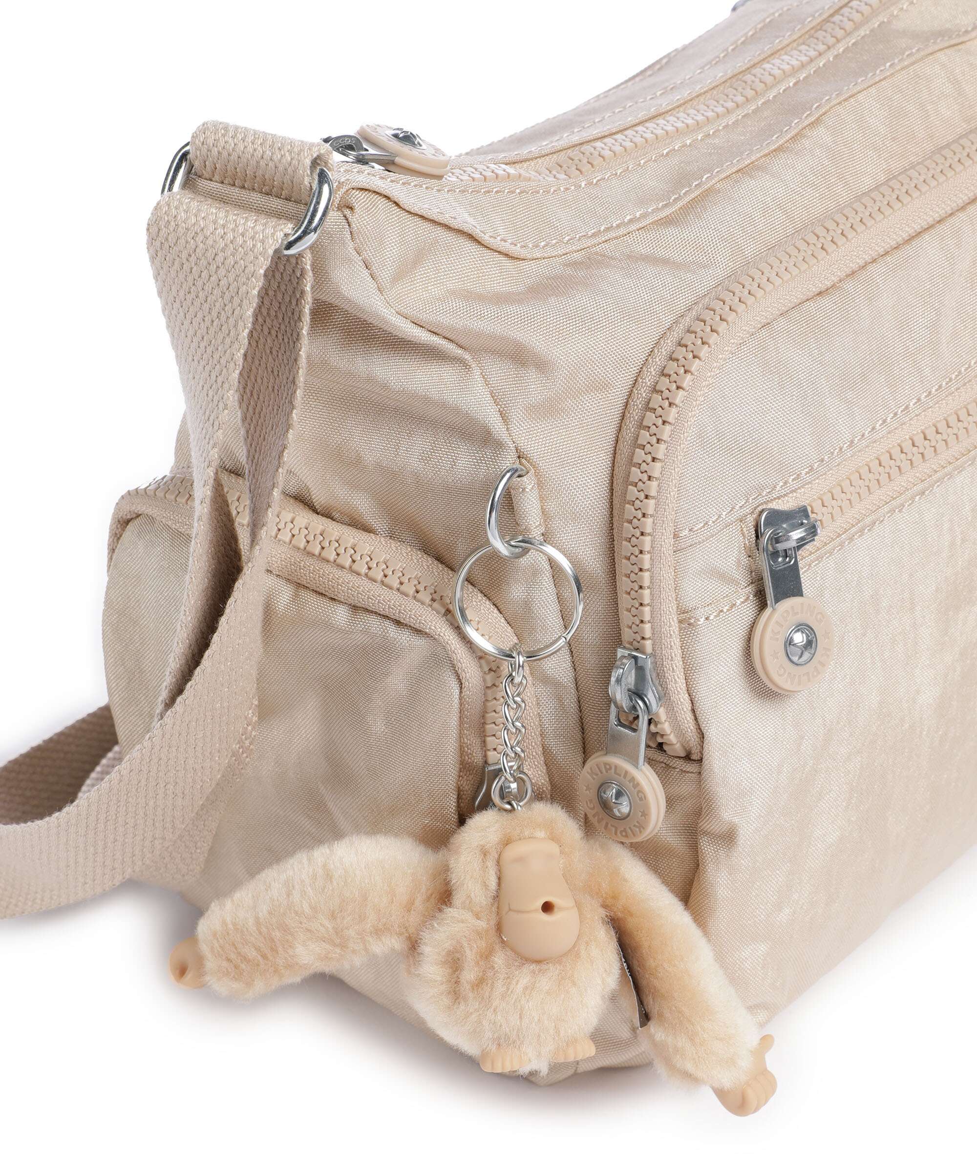 Kipling Basic Gabbie S Crossbody bag sparkled beige - Image 4