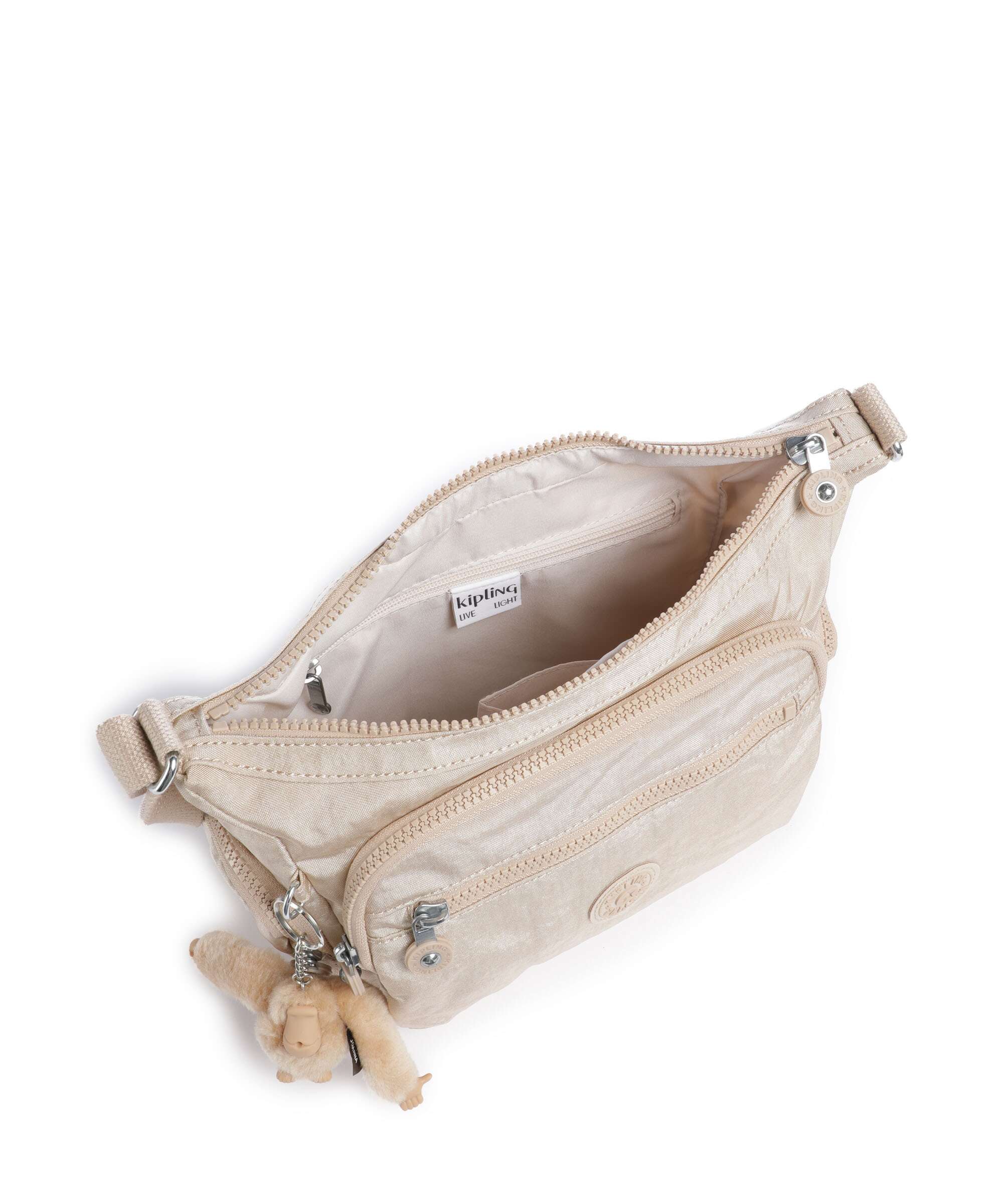 Kipling Basic Gabbie S Crossbody bag sparkled beige - Image 6