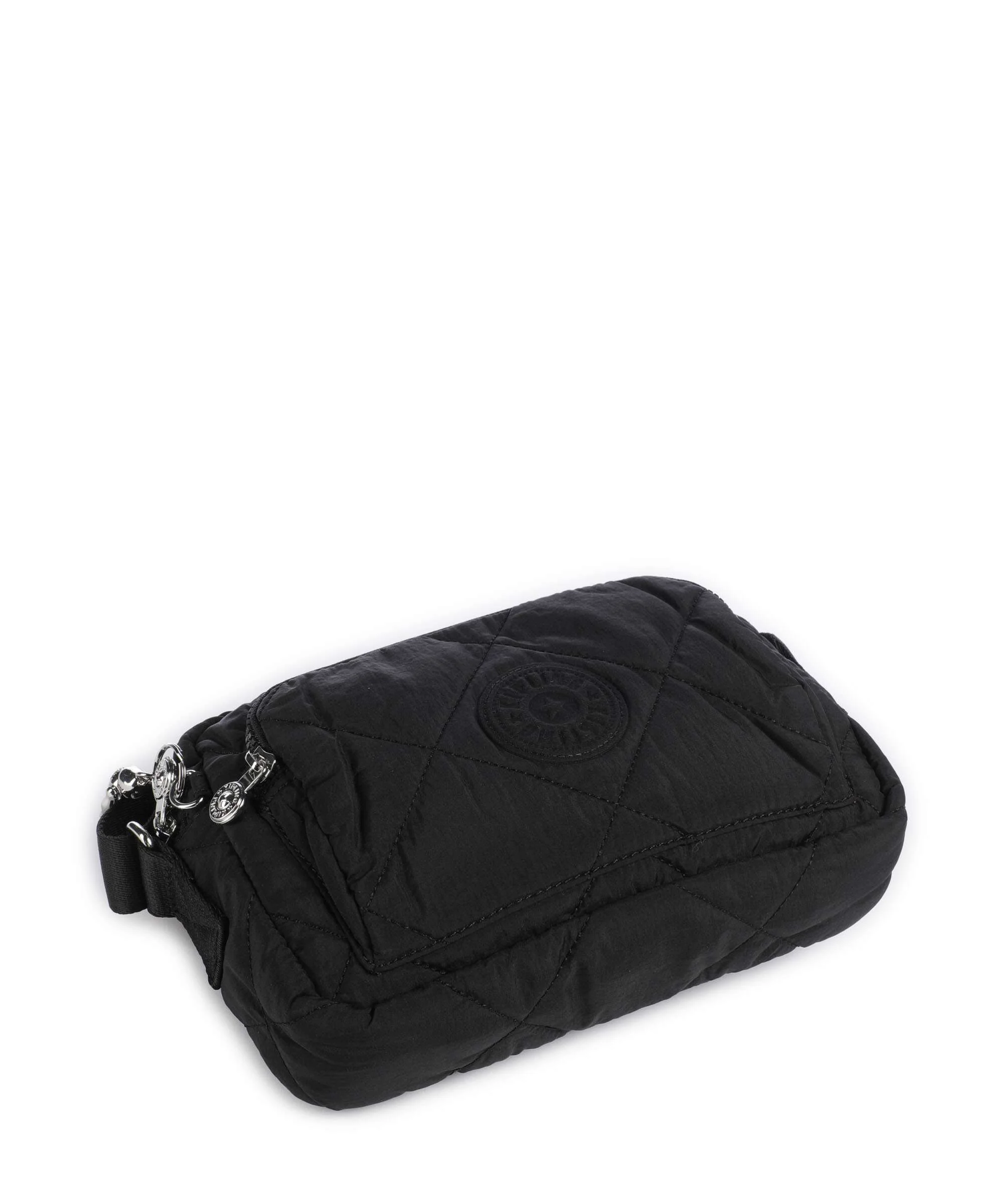 Kipling Crinkled Quilt Abanu M Zip Crossbody bag cosmic black - Image 5