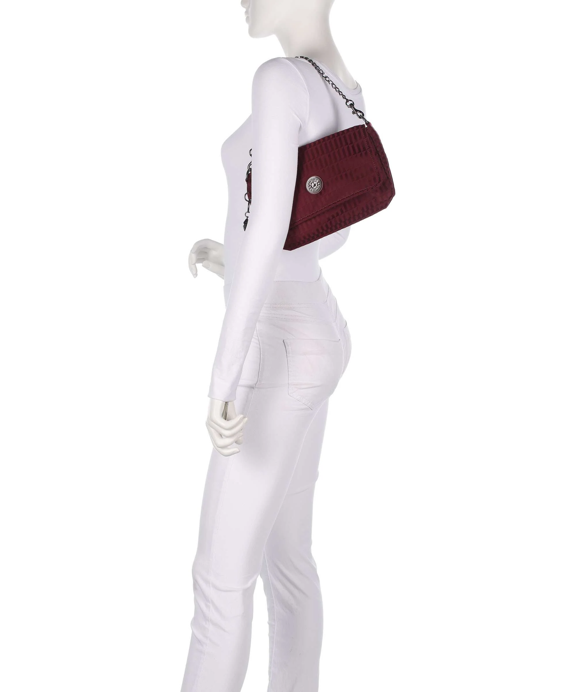 Kipling Elevated Aras Up Shoulder bag maroon tile - Image 3