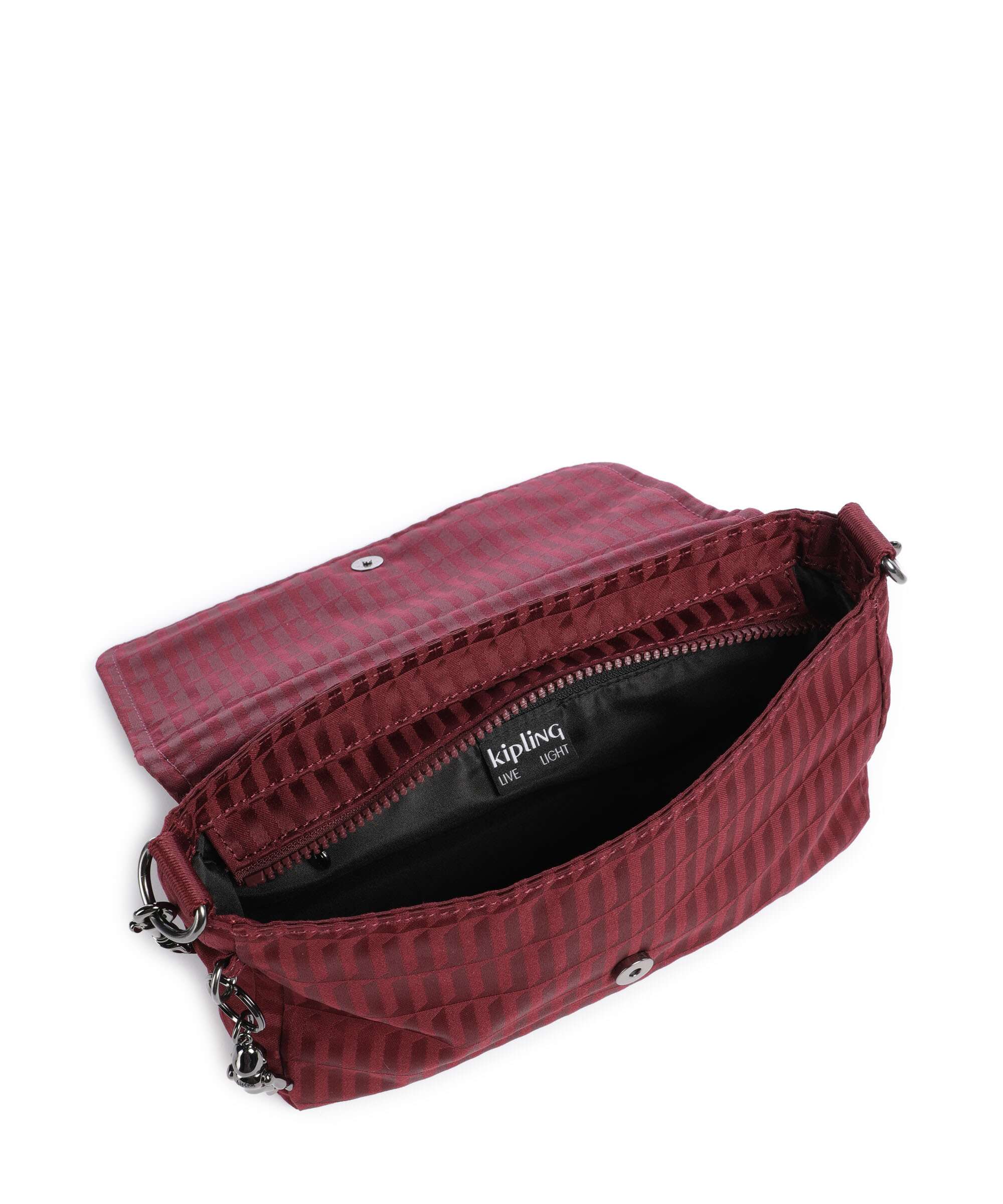 Kipling Elevated Aras Up Shoulder bag maroon tile - Image 7