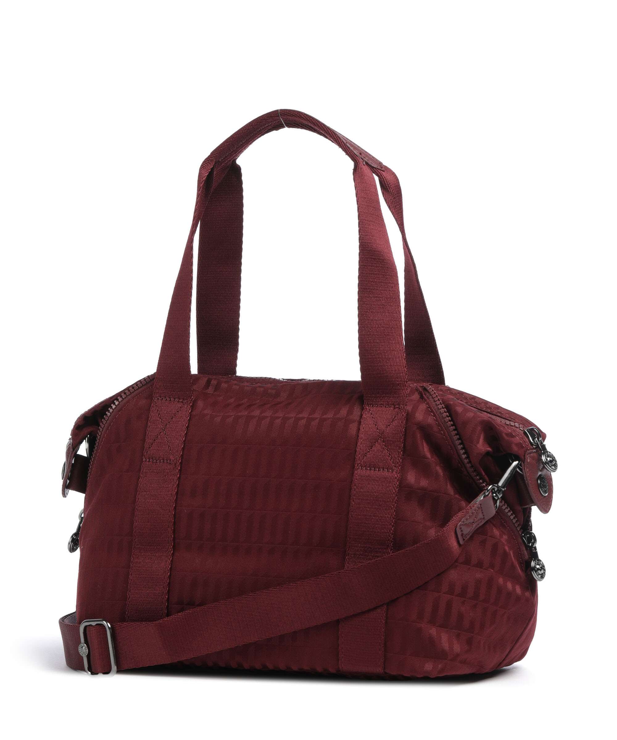 Kipling Elevated Art Mini Handbag maroon tile - Image 4
