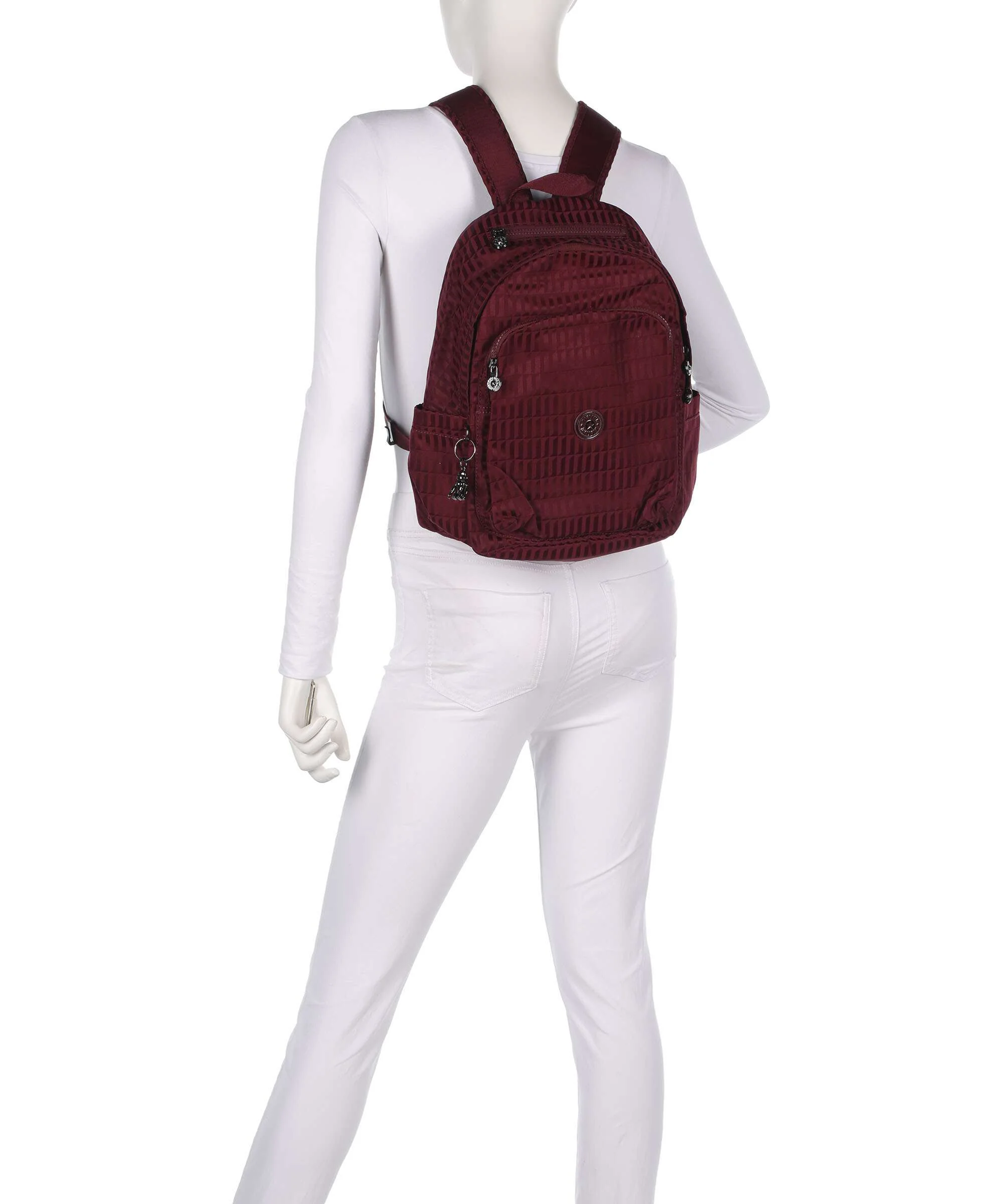 Kipling Elevated Delia Backpack maroon tile - Image 3