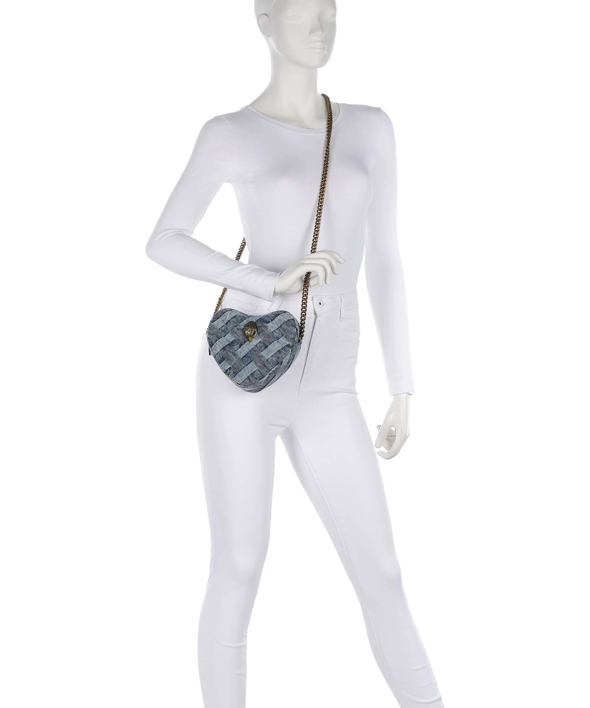 Kurt Geiger Kensington Heart Crossbody bag denim - Image 3
