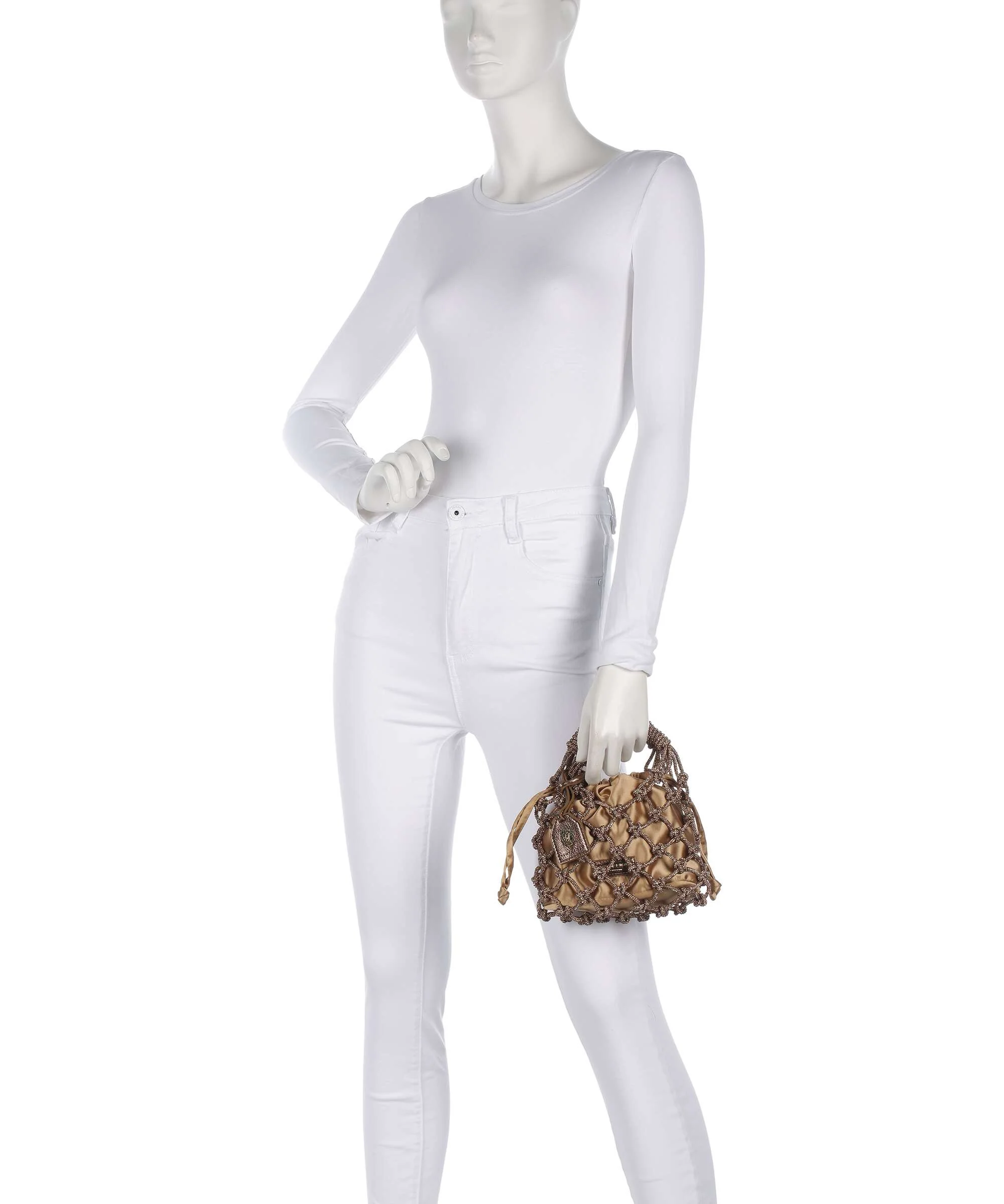 Kurt Geiger Macrame Small Handbag bronze - Image 3