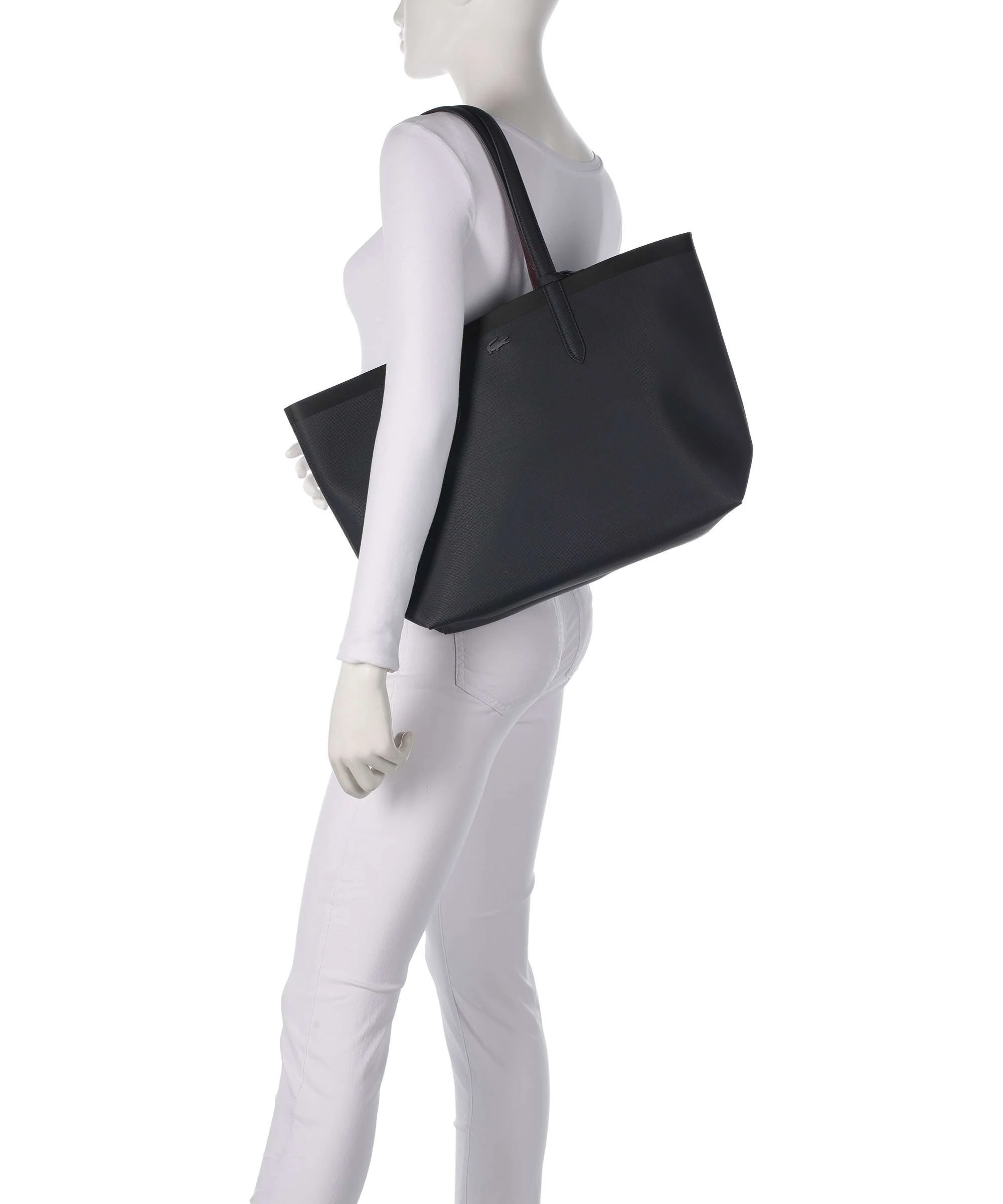 Lacoste Anna Tote bag abimes croc emboss - Image 3