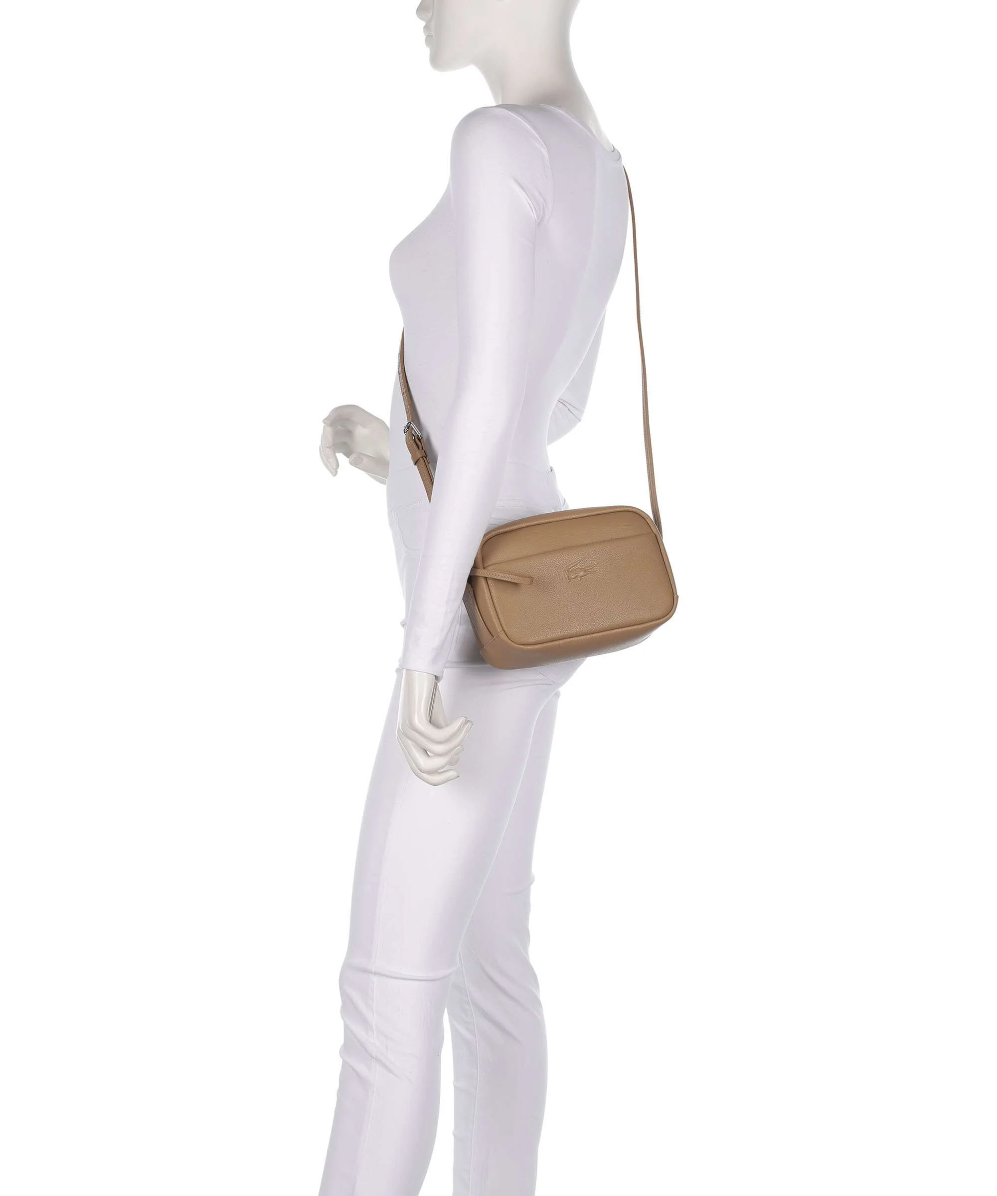 Lacoste City Court Crossbody bag warm beige - Image 3