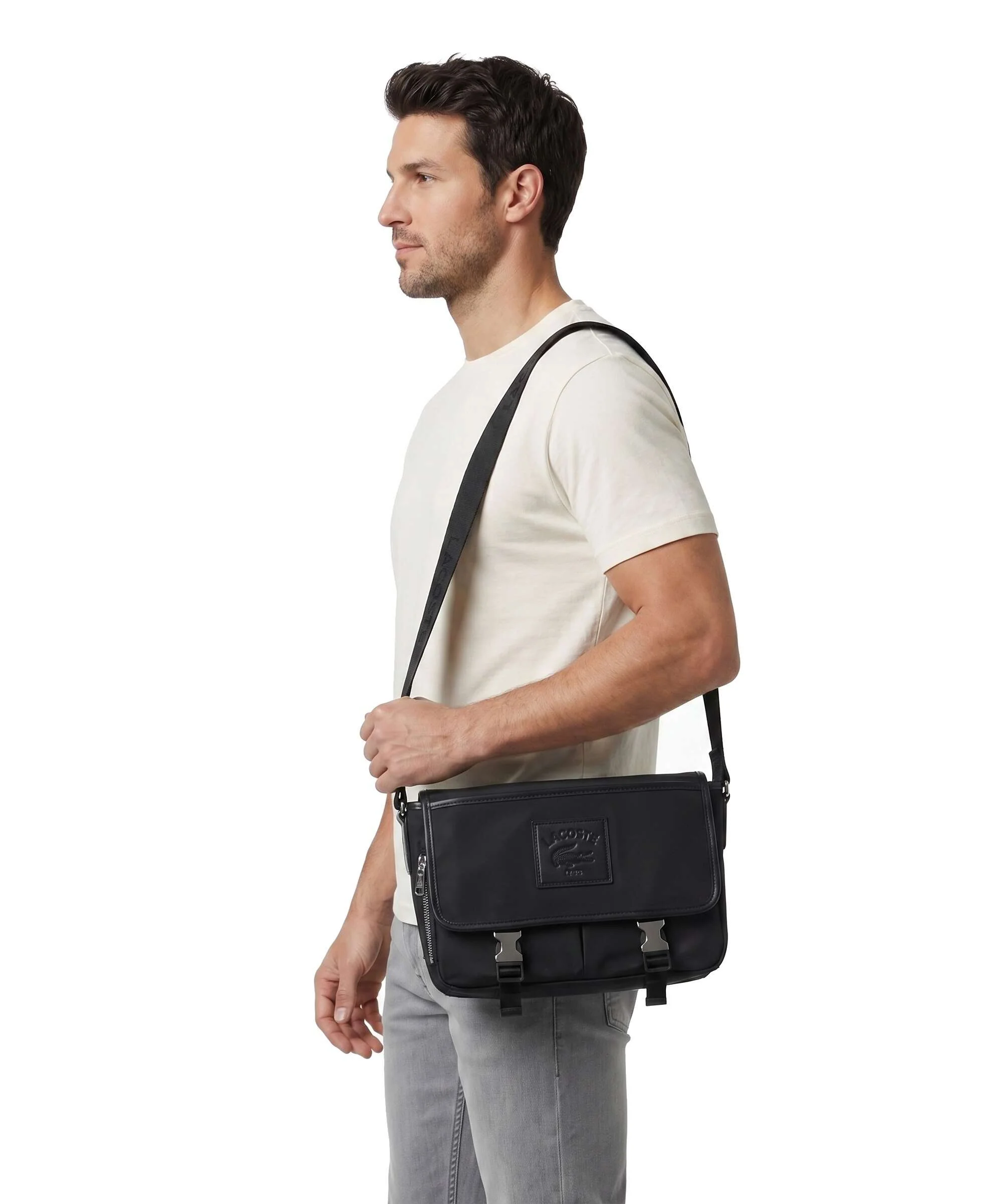 Lacoste Classics Messenger bag noir - Image 3
